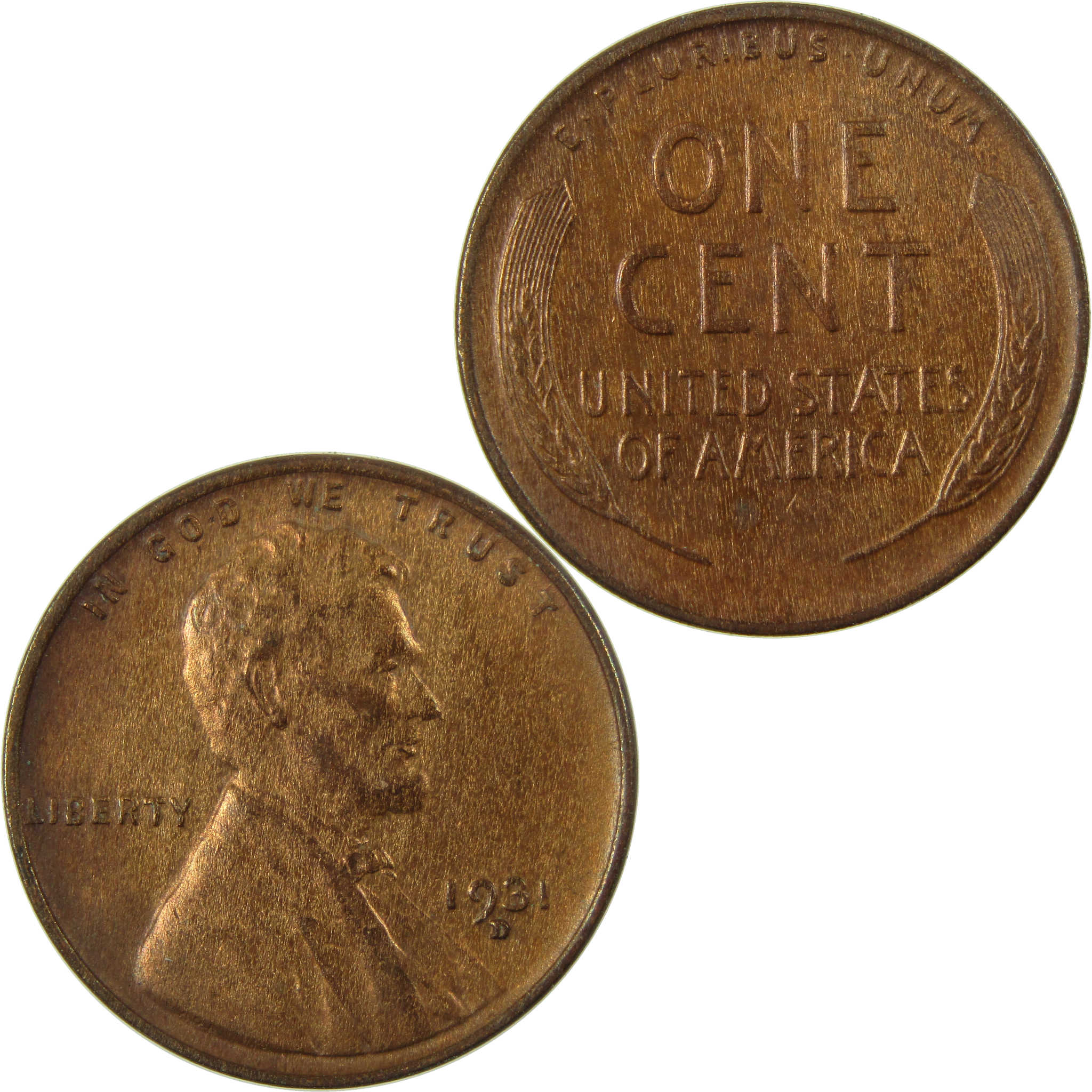 1931 D Lincoln Wheat Cent AU About Uncirculated Details SKU:I26874