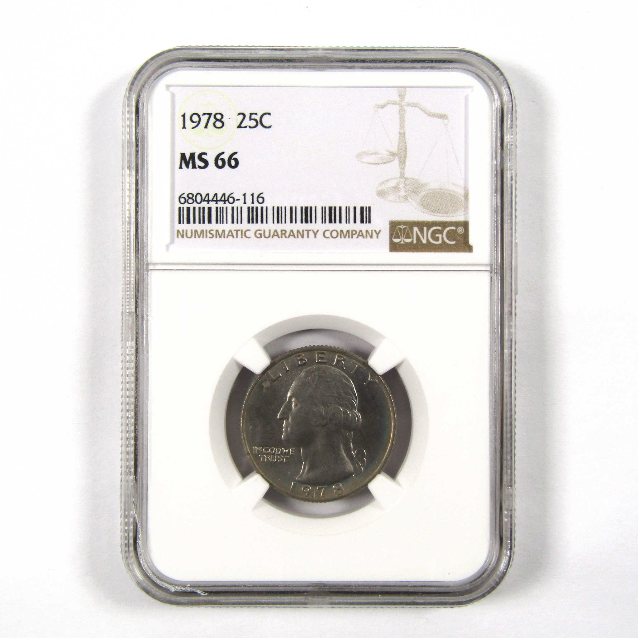 1978 Washington Quarter MS 66 NGC Clad 25c Uncirculated Coin SKU:I9497