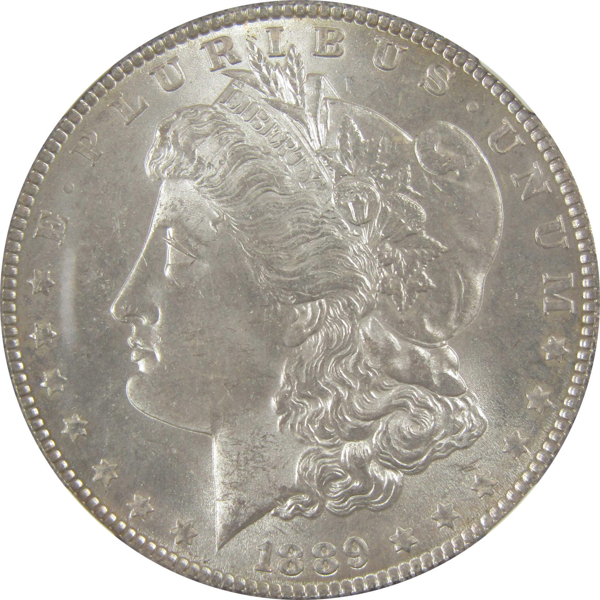 1889 Morgan Silver Dollar MS 63 NGC Uncirculated $1 Coin SKU:CP355 - Morgan coin - Morgan silver dollar - Morgan silver dollar for sale - Profile Coins & Collectibles