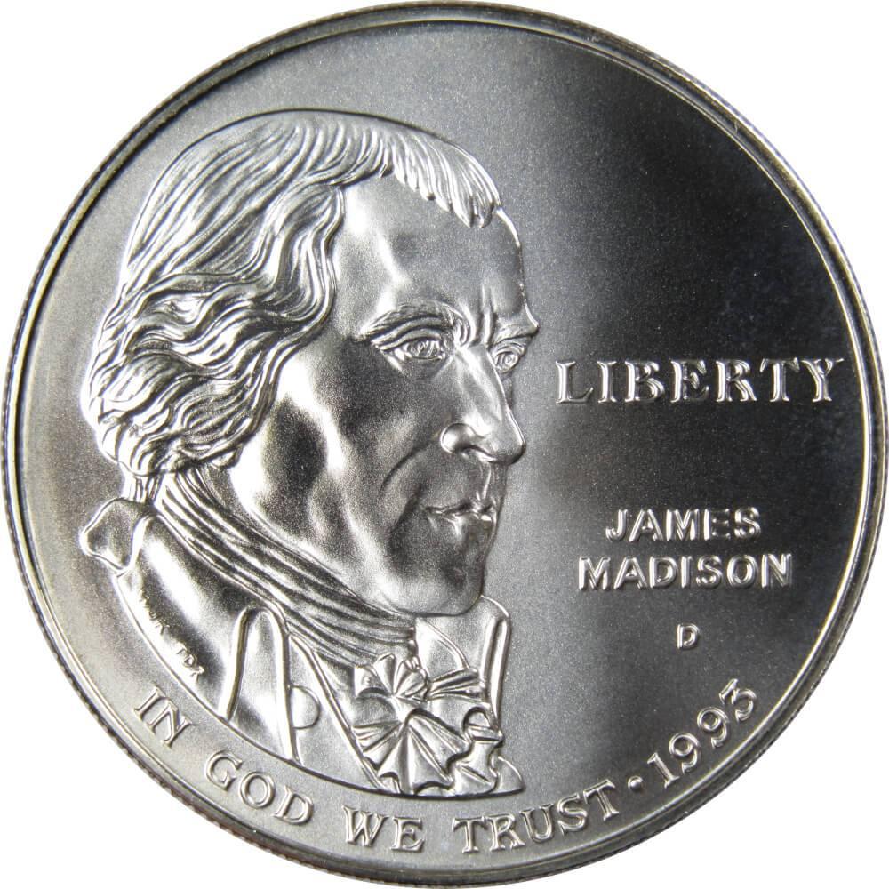 1993 D Bill of Rights Commemorative Silver Dollar Uncirculated $1 Coin