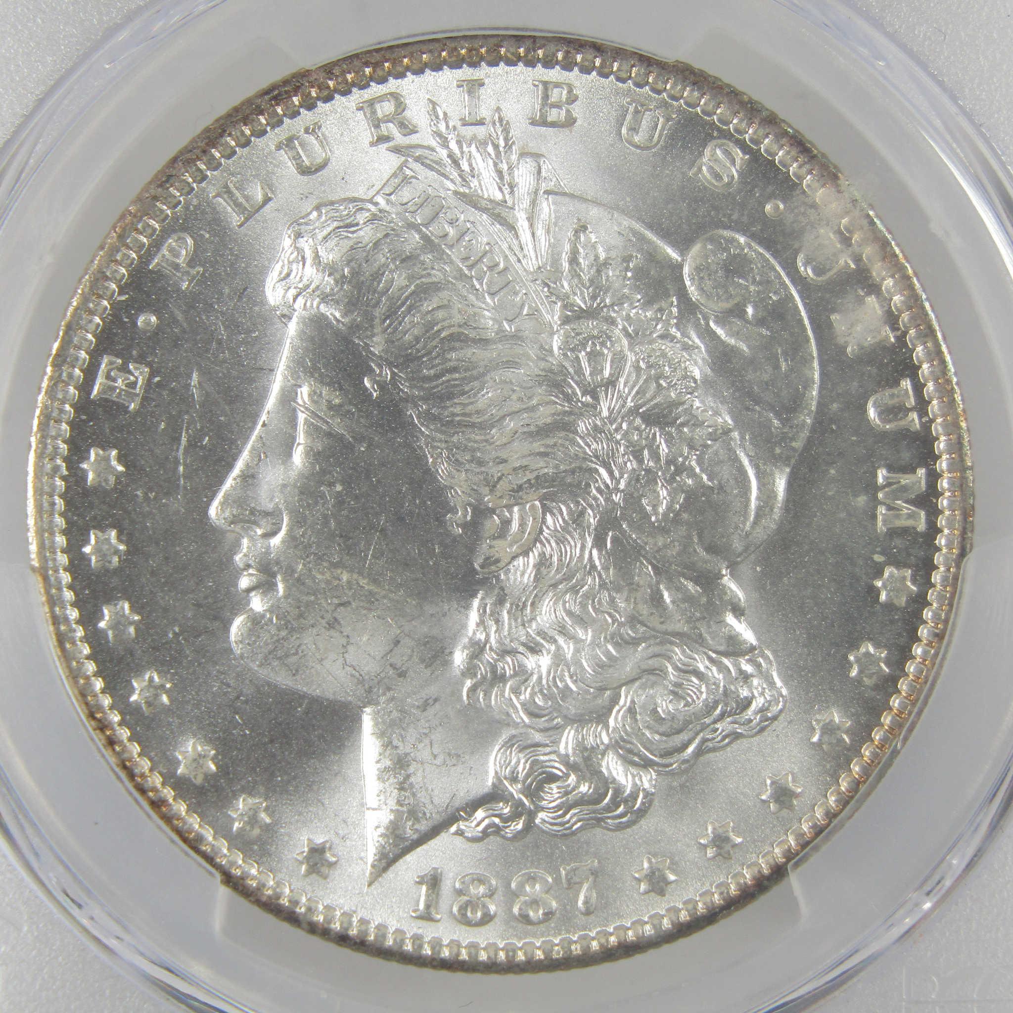 1887 O Morgan Silver Dollar MS 64 PCGS CAC Uncirculated $1 Coin - Morgan coin - Morgan silver dollar - Morgan silver dollar for sale - Profile Coins & Collectibles