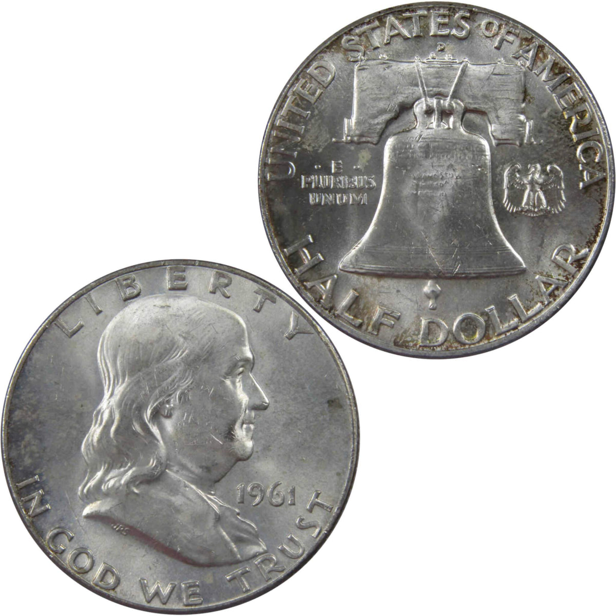 1961 D Franklin Silver Half Dollar Uncirculated Mint State 50c Coin