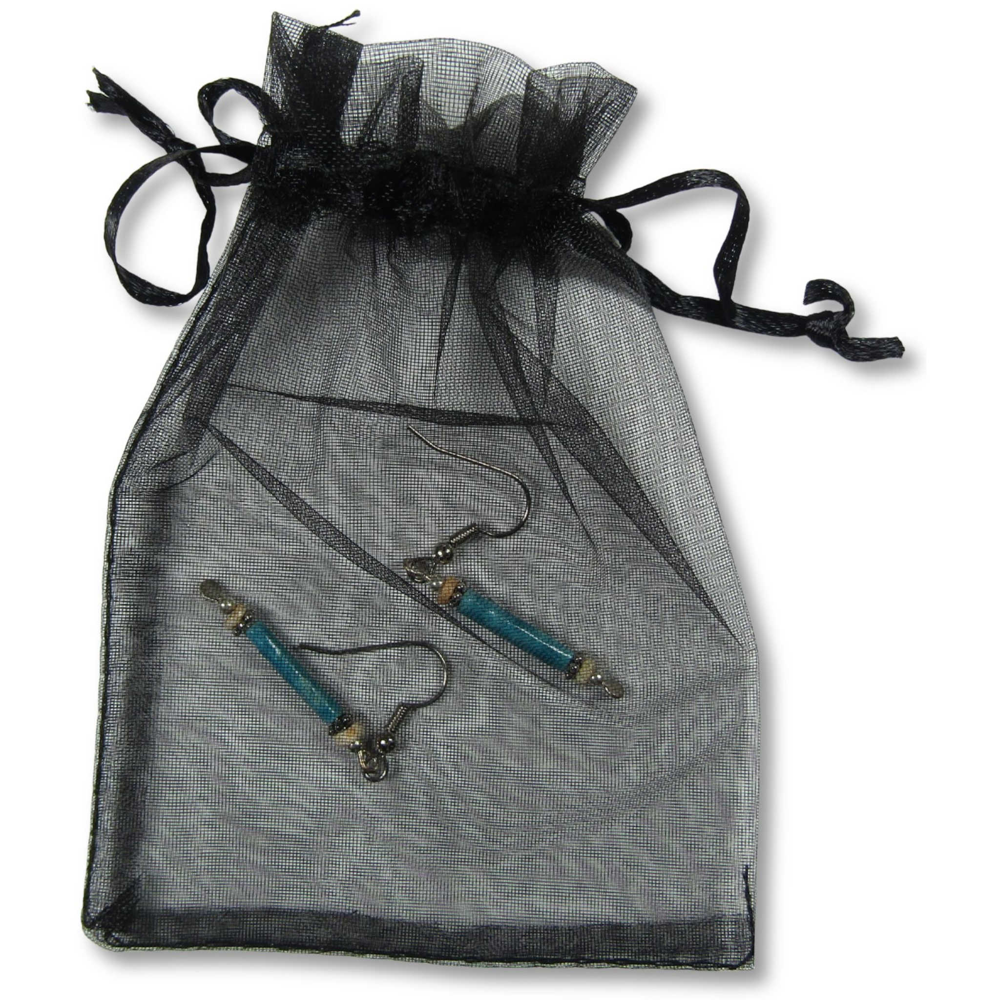 Ancient Egyptian Mummy Bead Earrings