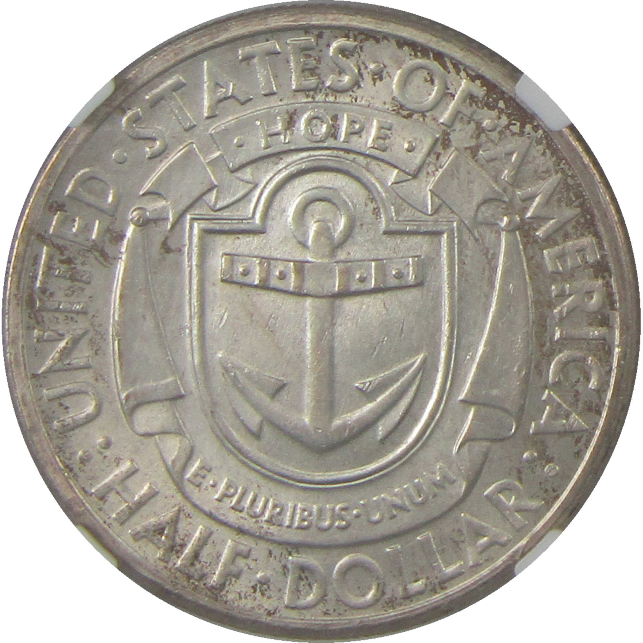 1936 D Providence Rhode Island Commemorative Silver 50c MS 64 NGC