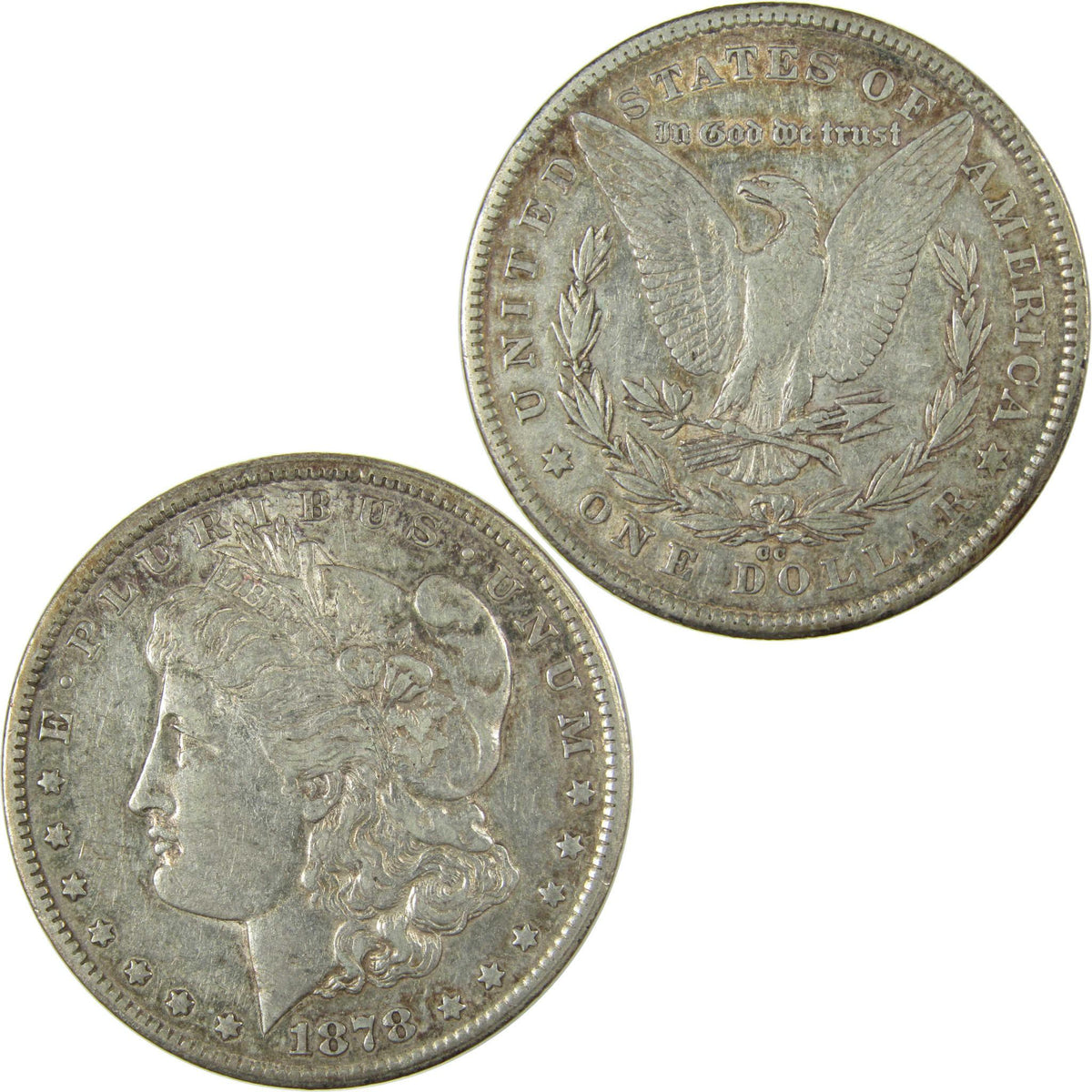 1878 CC Morgan Silver Dollar XF EF Extremely Fine $1 Coin SKU:I26059 - Morgan coin - Morgan silver dollar - Morgan silver dollar for sale - Profile Coins & Collectibles