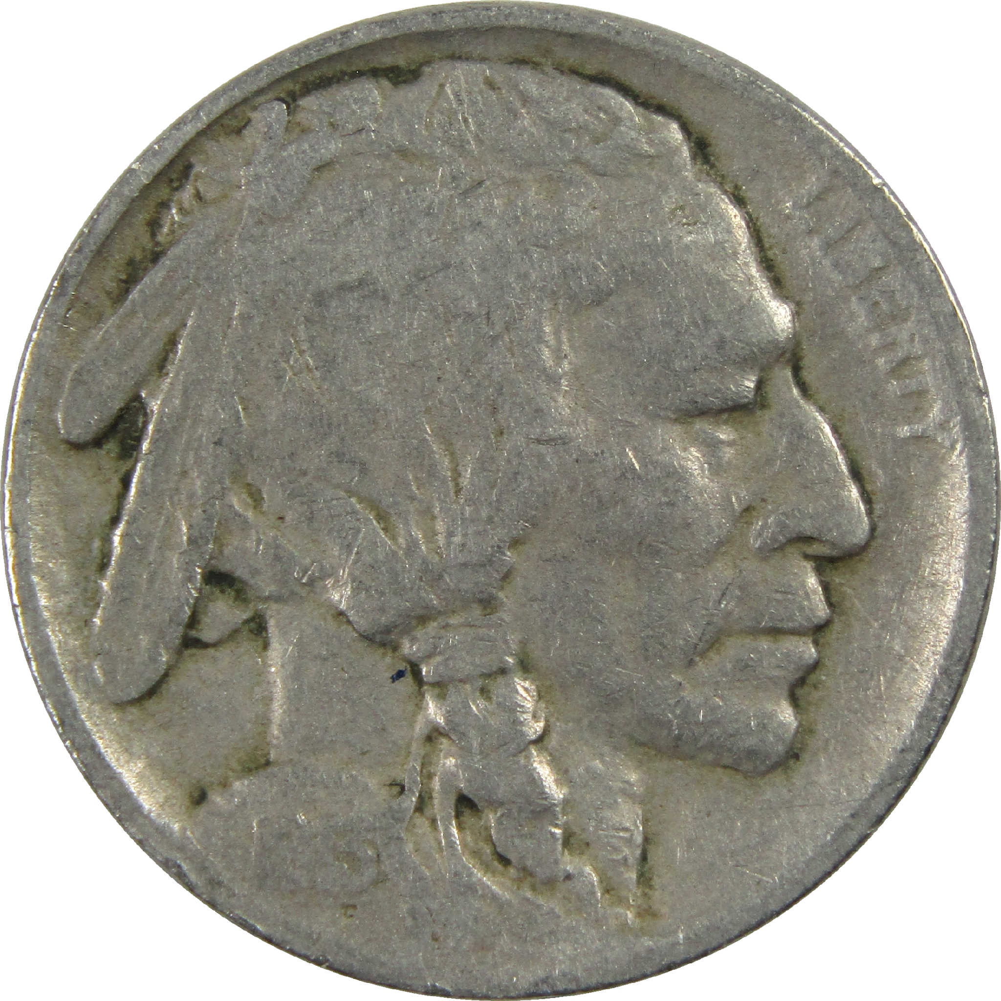 1913 Type 1 Indian Head Buffalo Nickel VG Very Good 5c Coin SKU:I12602