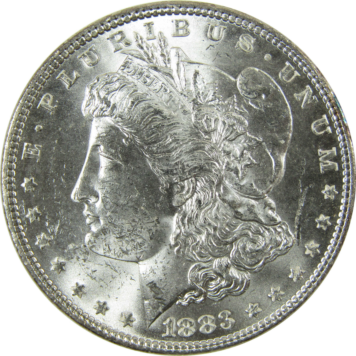 1883 Morgan Silver Dollar Uncirculated Mint State $1 Coin SKU:CP1722 - Morgan coin - Morgan silver dollar - Morgan silver dollar for sale - Profile Coins & Collectibles
