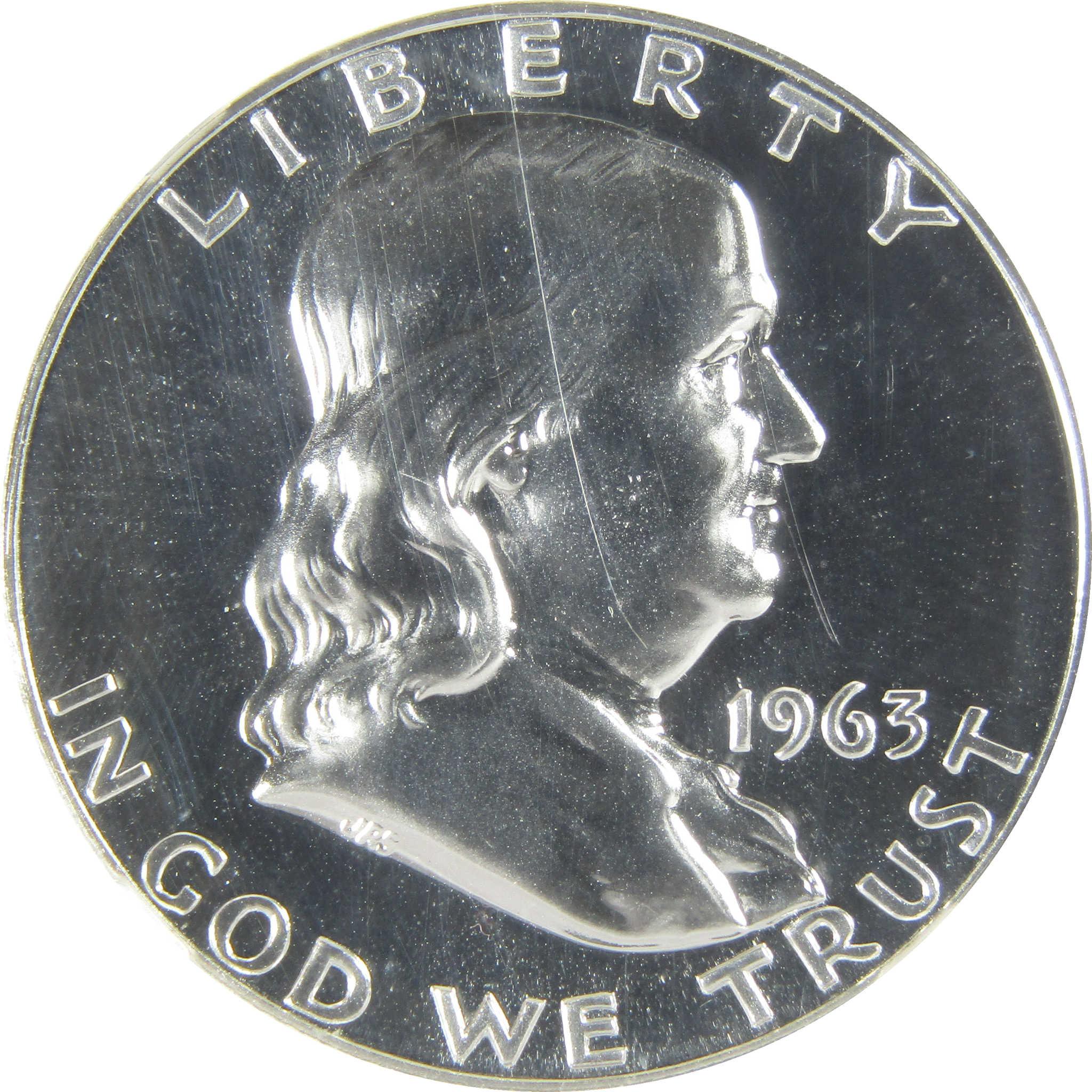 1963 Franklin Silver Half Dollar PF 69 NGC Proof 50c Coin SKU:I27429