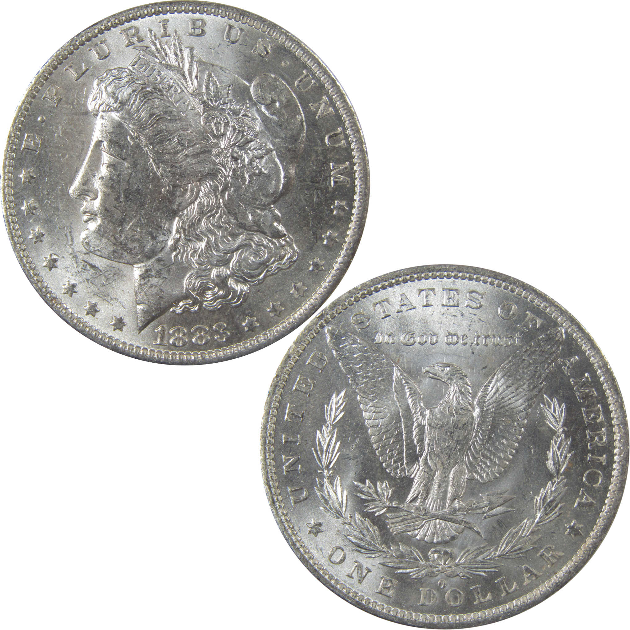 1883 O Morgan Silver Dollar Uncirculated Mint State $1 Coin SKU:I24838 - Morgan coin - Morgan silver dollar - Morgan silver dollar for sale - Profile Coins & Collectibles