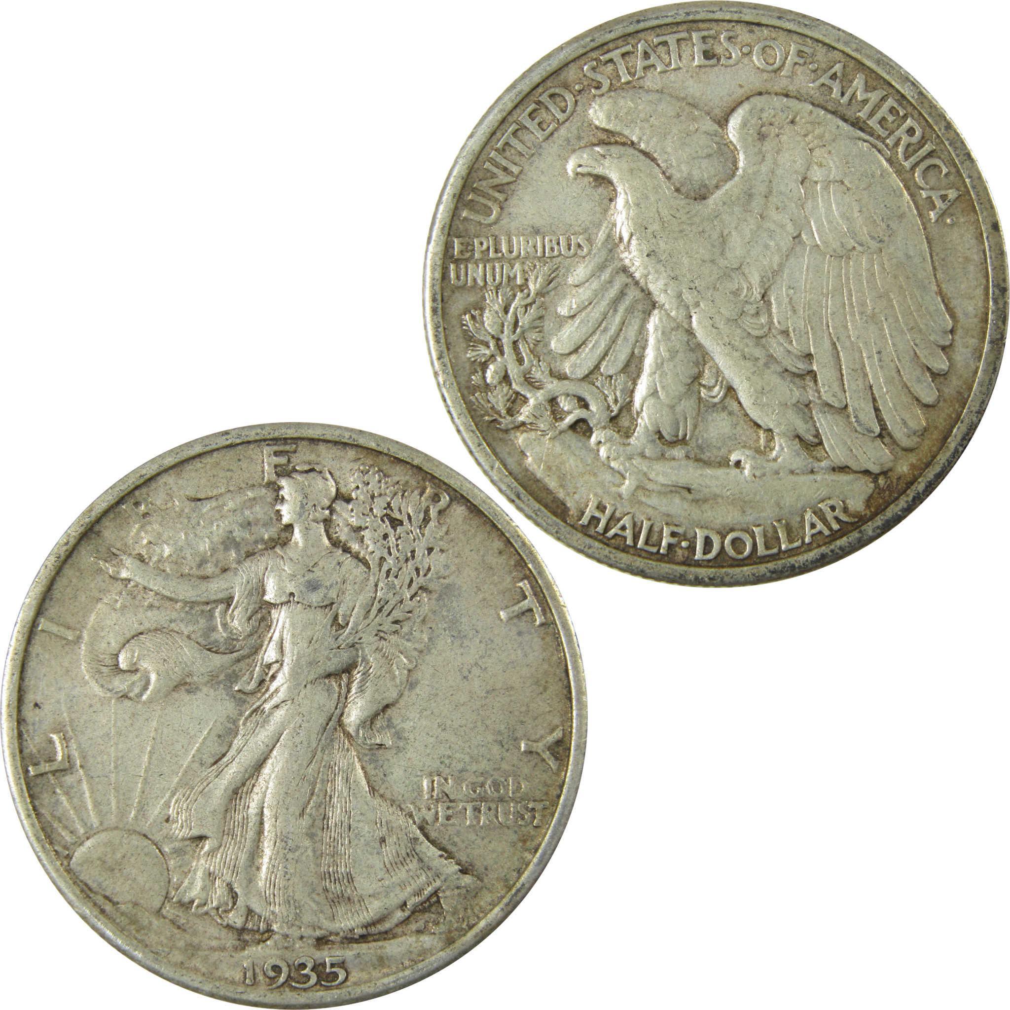 1935 Liberty Walking Silver Half Dollar XF EF Extremely Fine SKU:CP528
