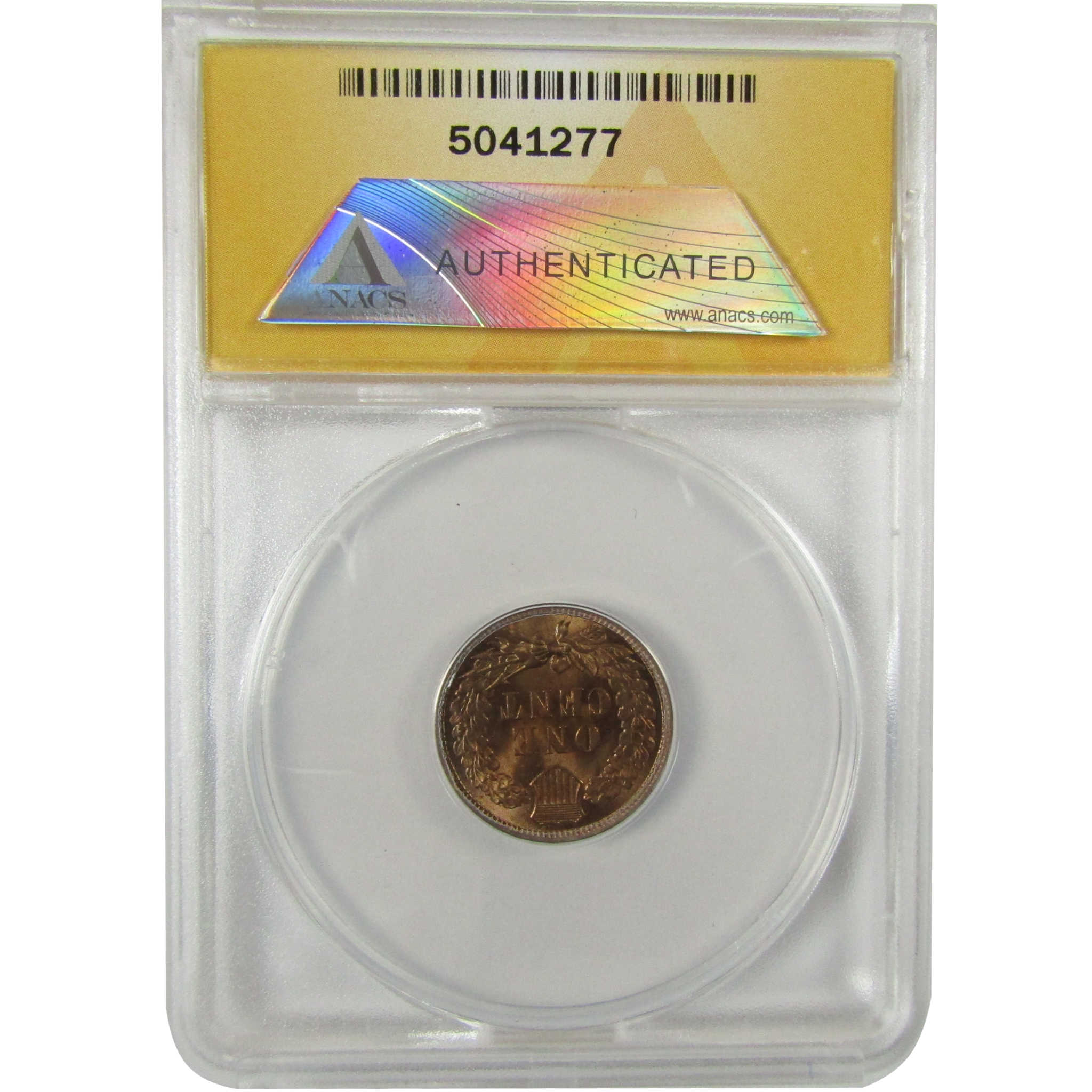 1906 Indian Head Cent MS 63 RB ANACS Uncirculated Penny SKU:I28416