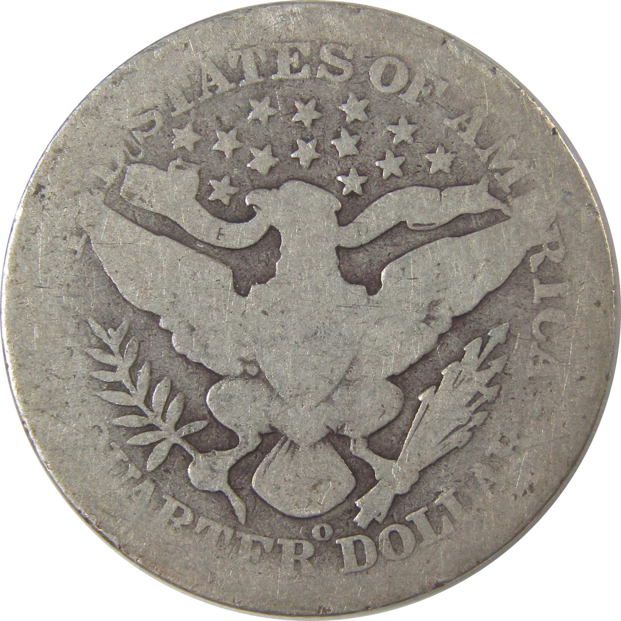 1905 O Barber Quarter AG About Good Silver 25c Coin SKU:I18033