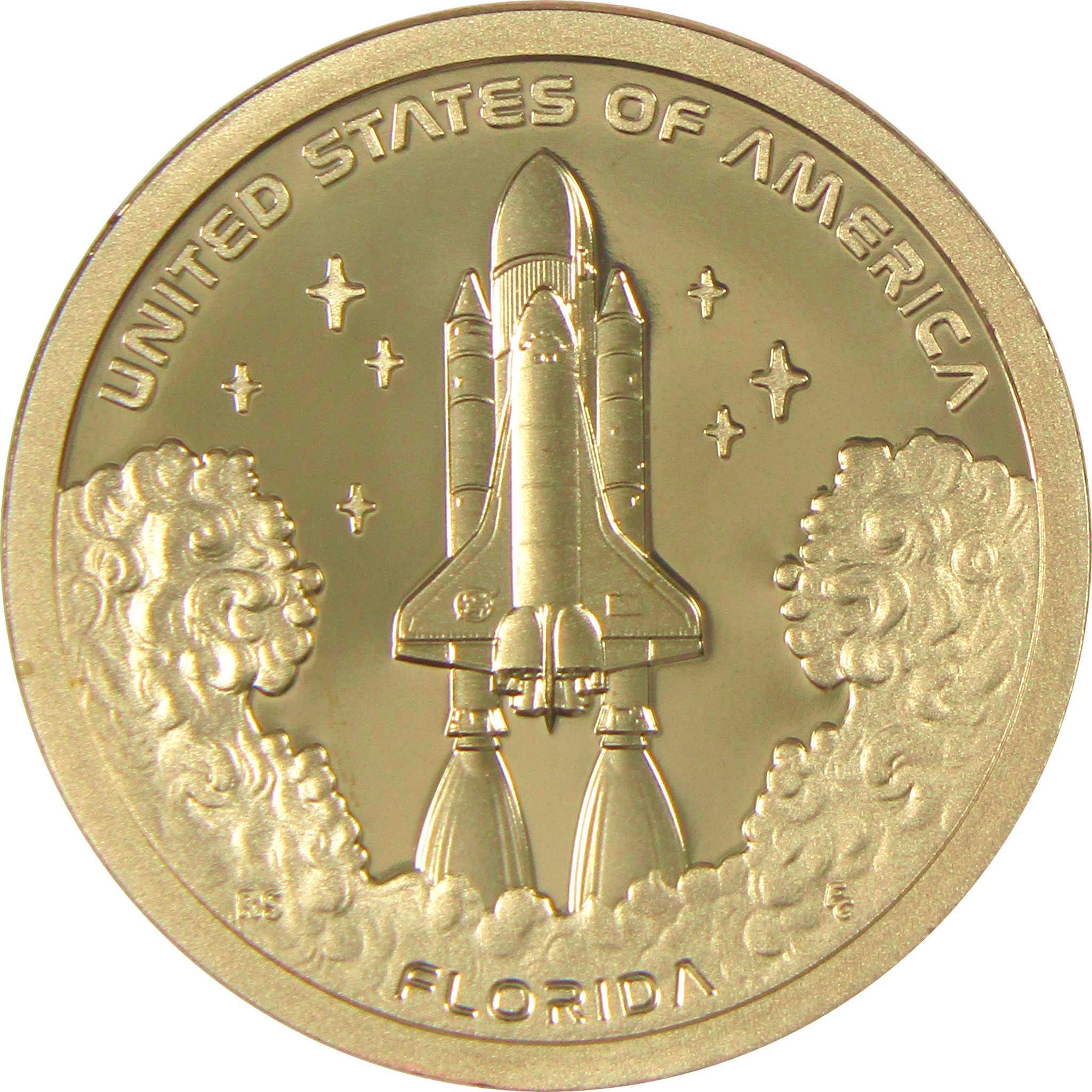 Space Shuttle Gold Coin 1981 24K Gold Columbia Space Shuttle