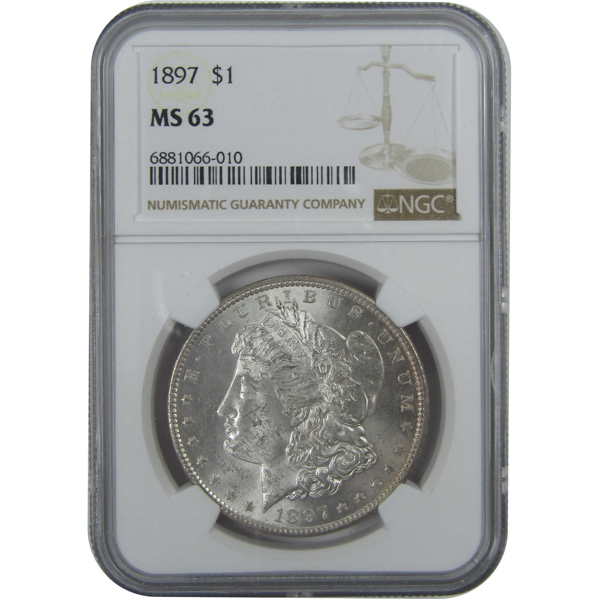 1897 Morgan Dollar MS 63 NGC Silver $1 Uncirculated Coin SKU:I15812 - Morgan coin - Morgan silver dollar - Morgan silver dollar for sale - Profile Coins & Collectibles