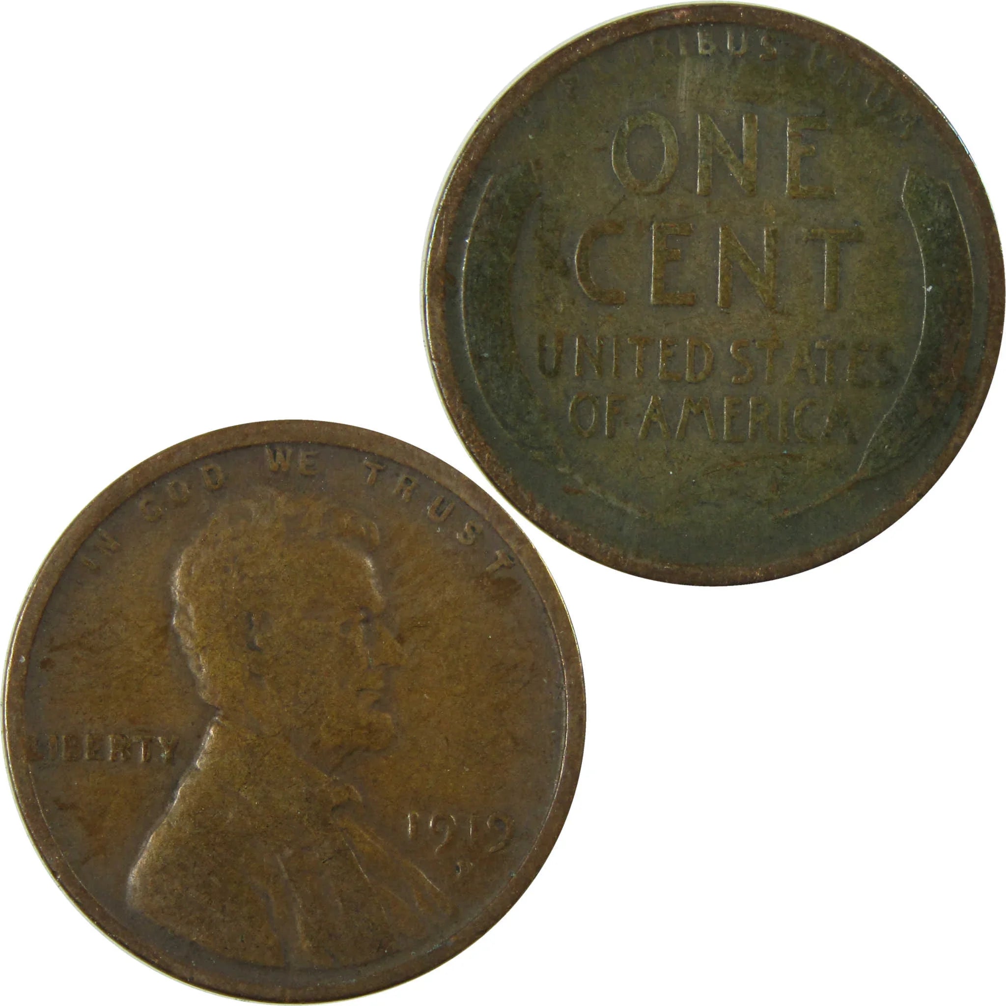 1919 D Lincoln Wheat Cent VG Very Good Penny 1c Coin SKU:I27185