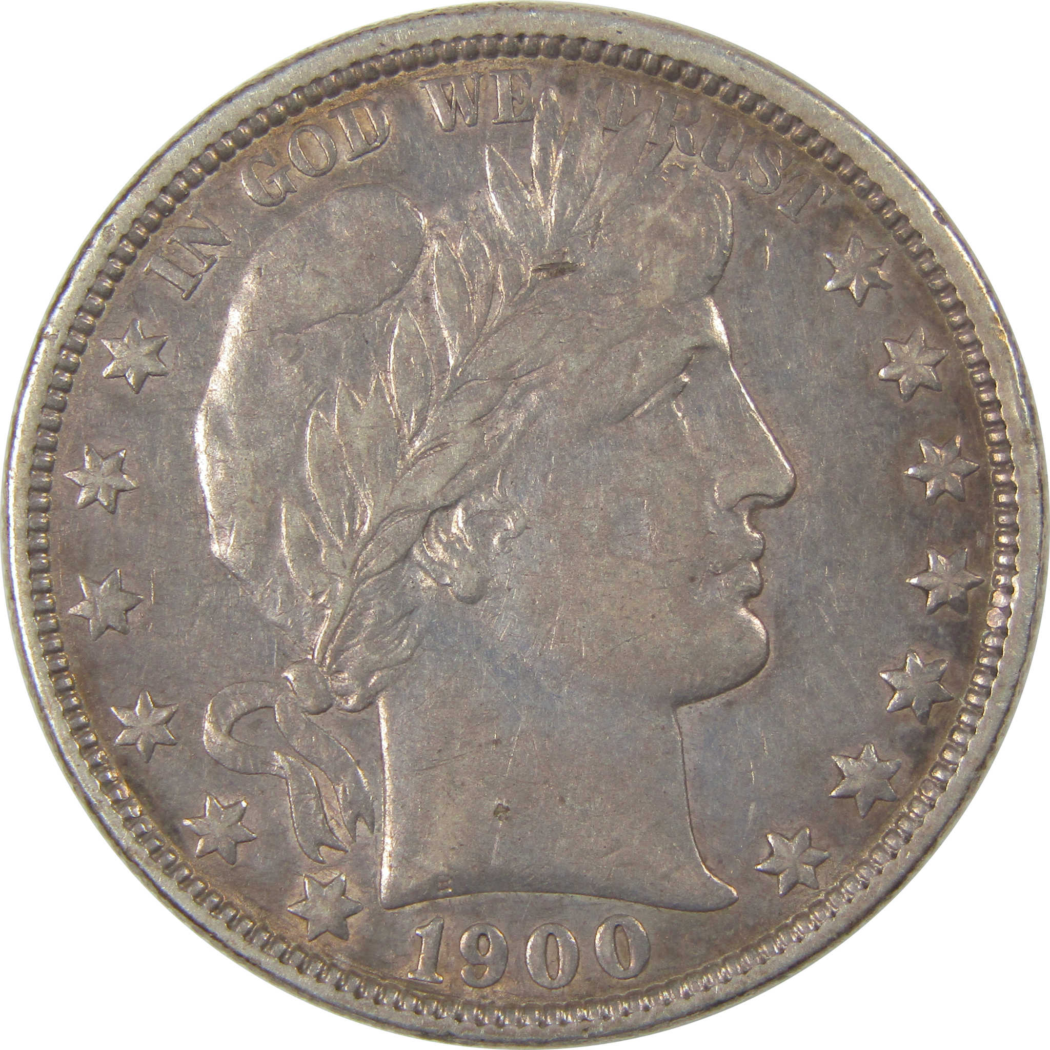 1900 O Barber Half Dollar XF EF Extremely Fine Silver SKU:I23850