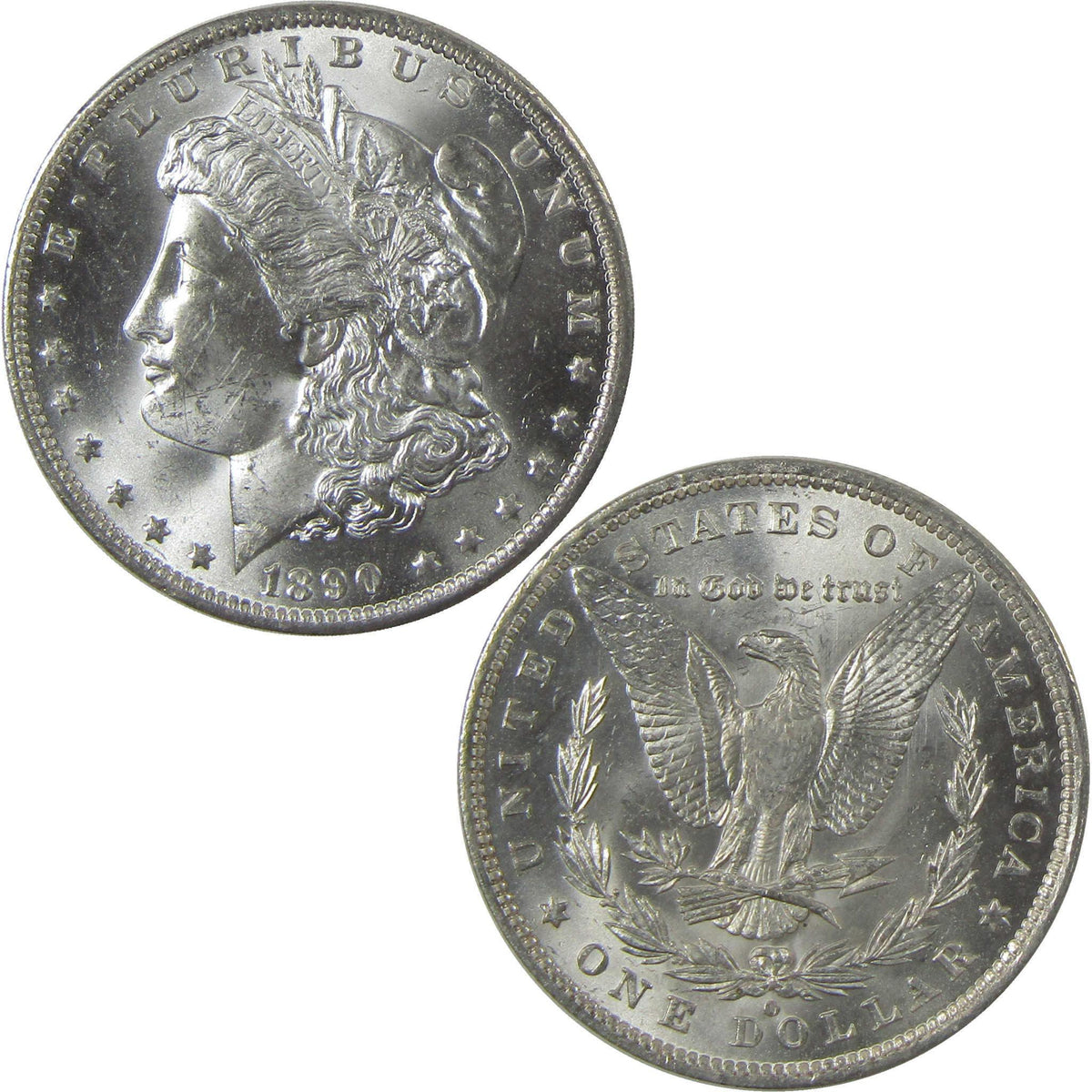 1890 O Morgan Silver Dollar BU Very Choice Uncirculated $1 Coin - Morgan coin - Morgan silver dollar - Morgan silver dollar for sale - Profile Coins & Collectibles