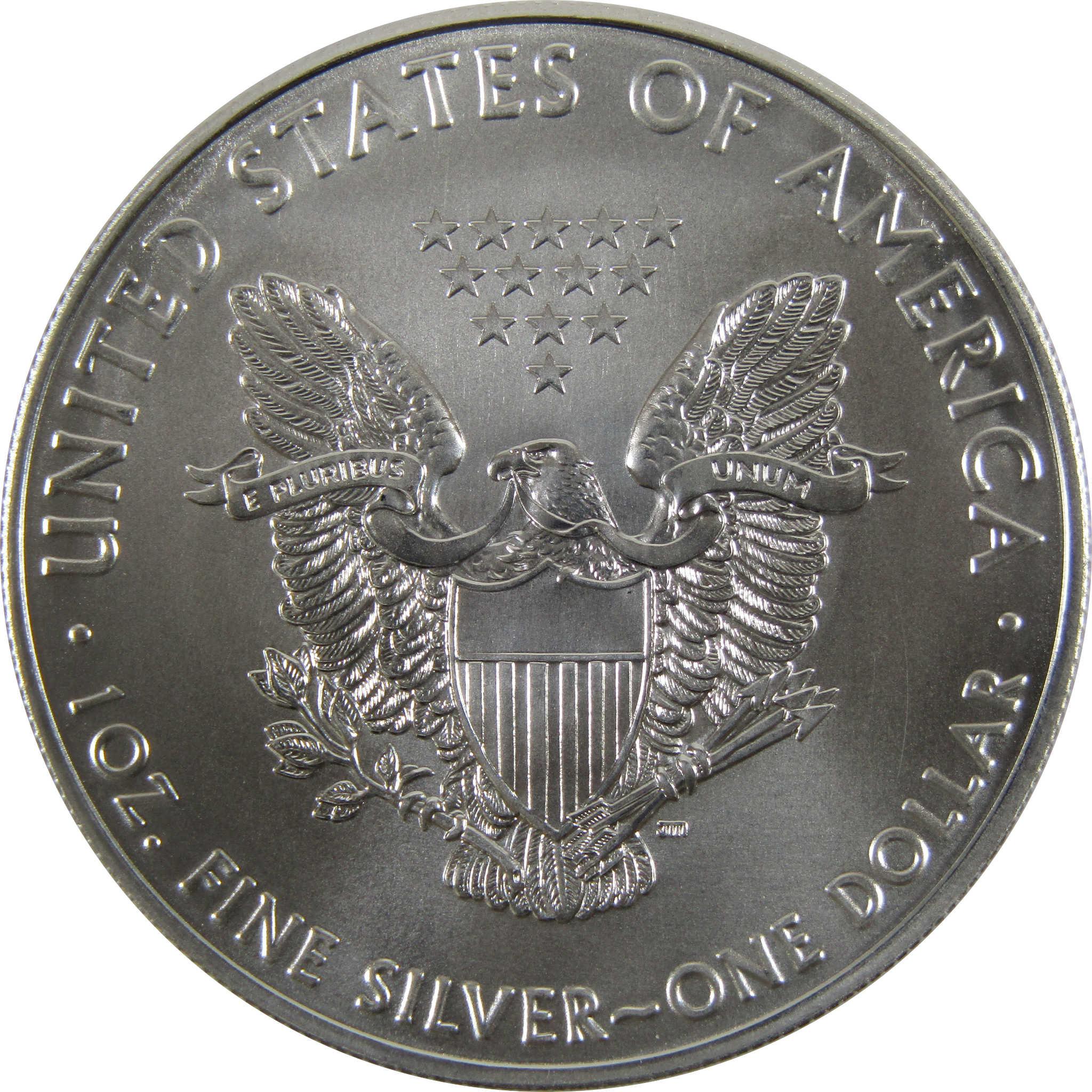 2021 Type 1 American Eagle BU Uncirculated 1 oz .999 Silver $1 Coin