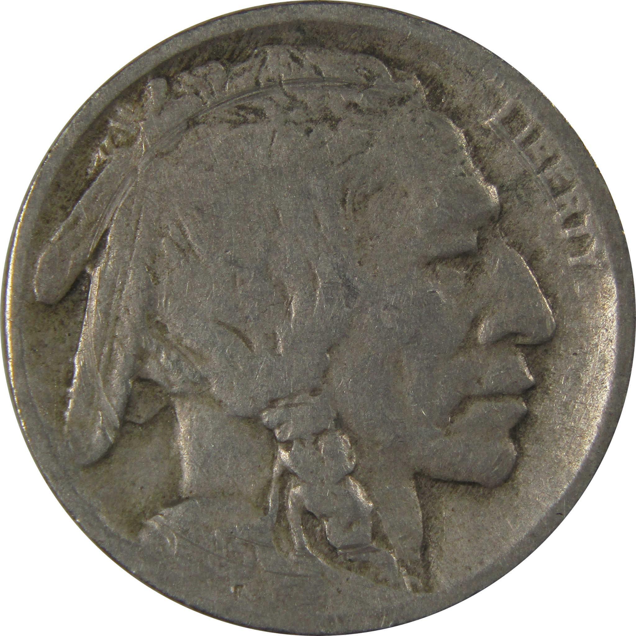 1913 D Type 2 Indian Head Buffalo Nickel VG Very Good SKU:I23982