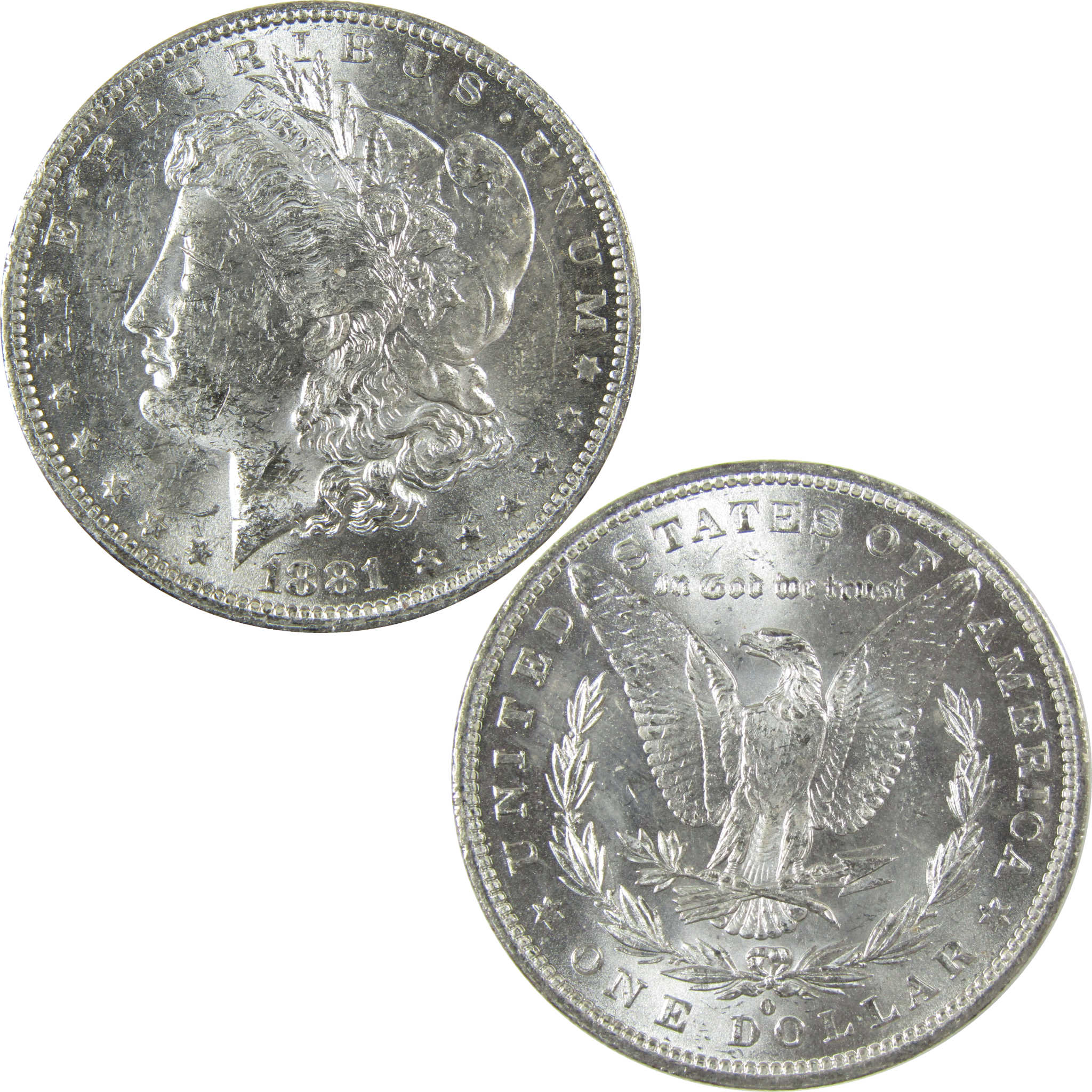 1881 O Morgan Silver Dollar Uncirculated Mint State $1 Coin SKU:I27709