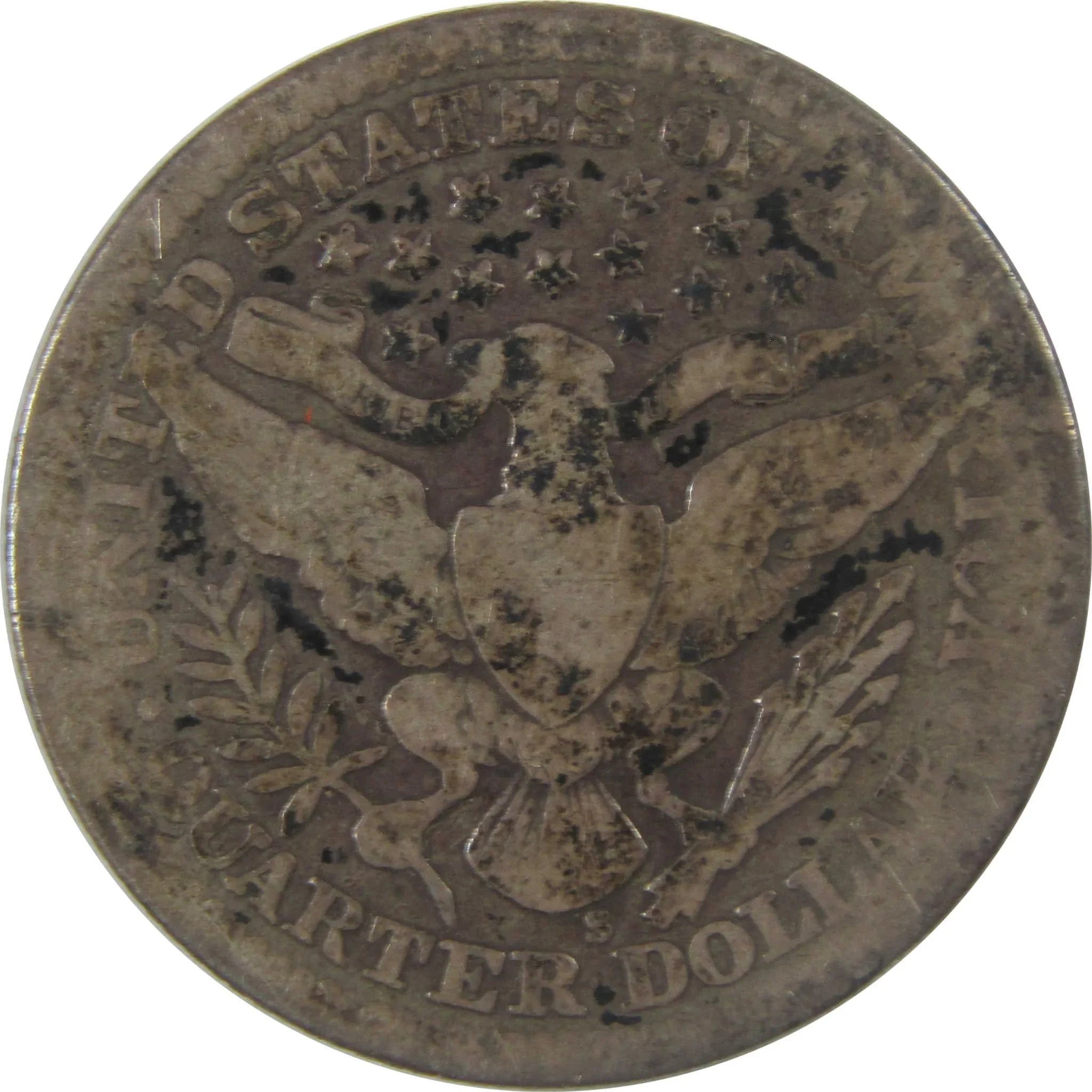 1915 S Barber Silver Quarter AG About Good 25c Coin SKU:I25215