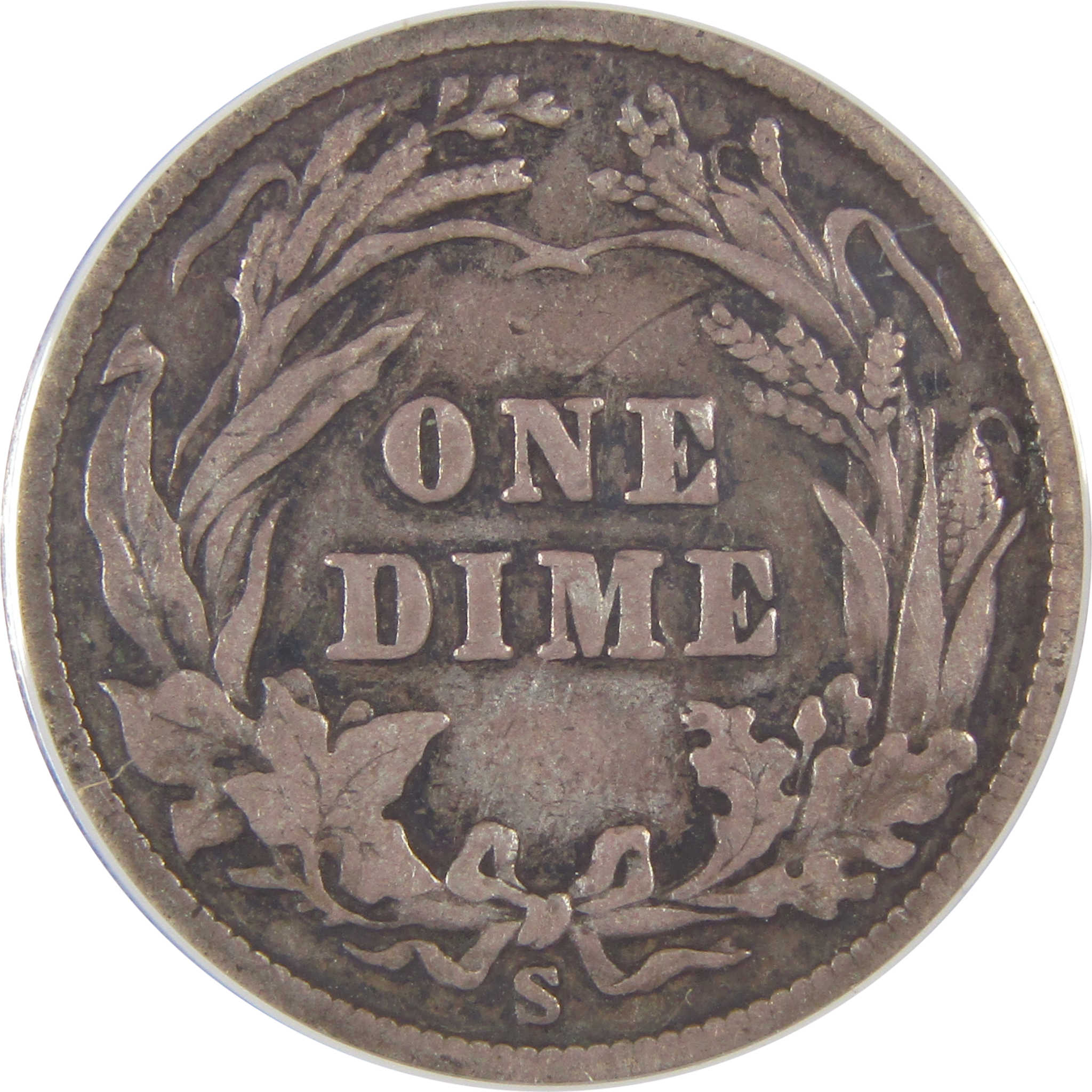 1901 S Barber Dime F 12 ANACS Silver 10c Coin SKU:I17478