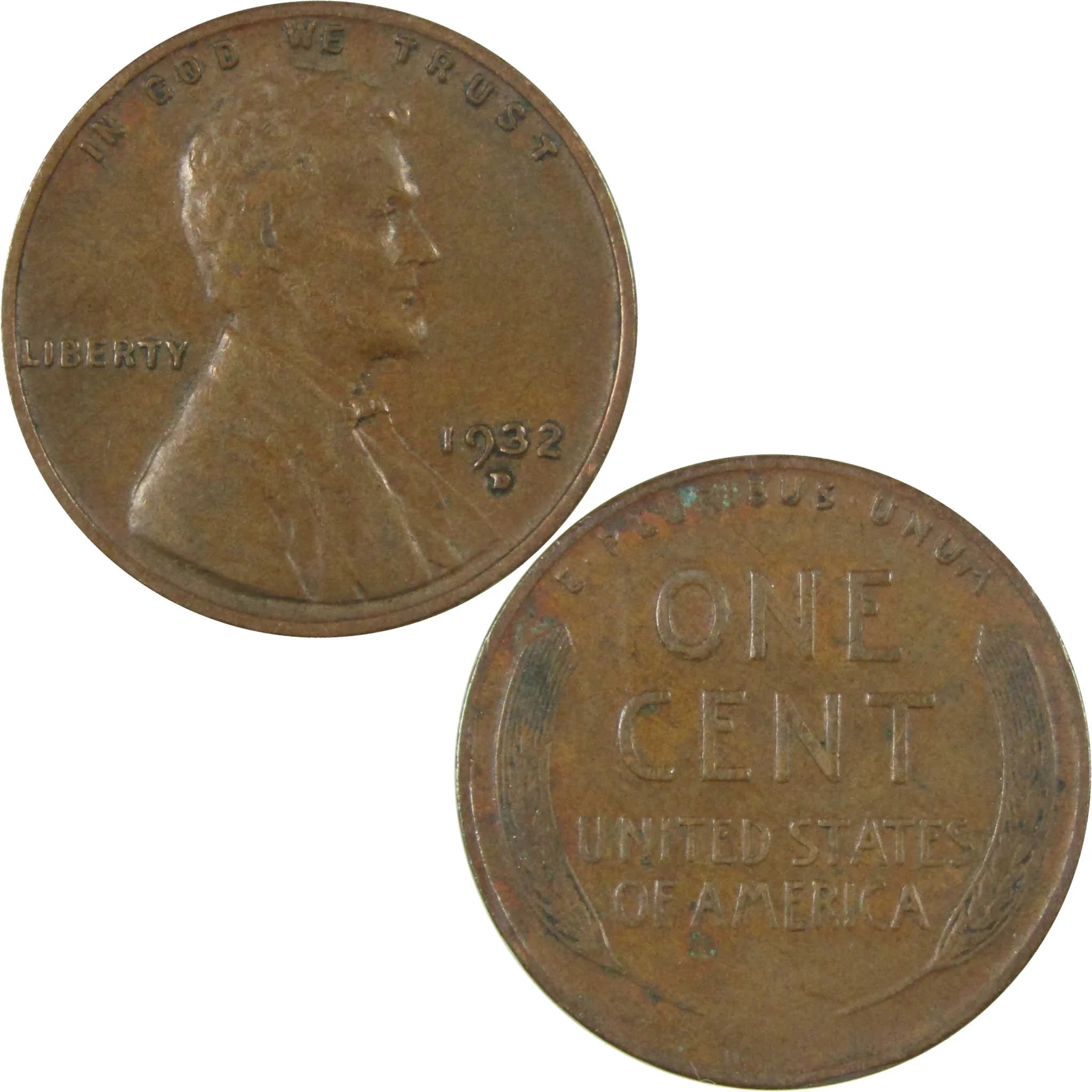 1932 D Lincoln Wheat Cent VF Very Fine Penny 1c Coin SKU:I26778