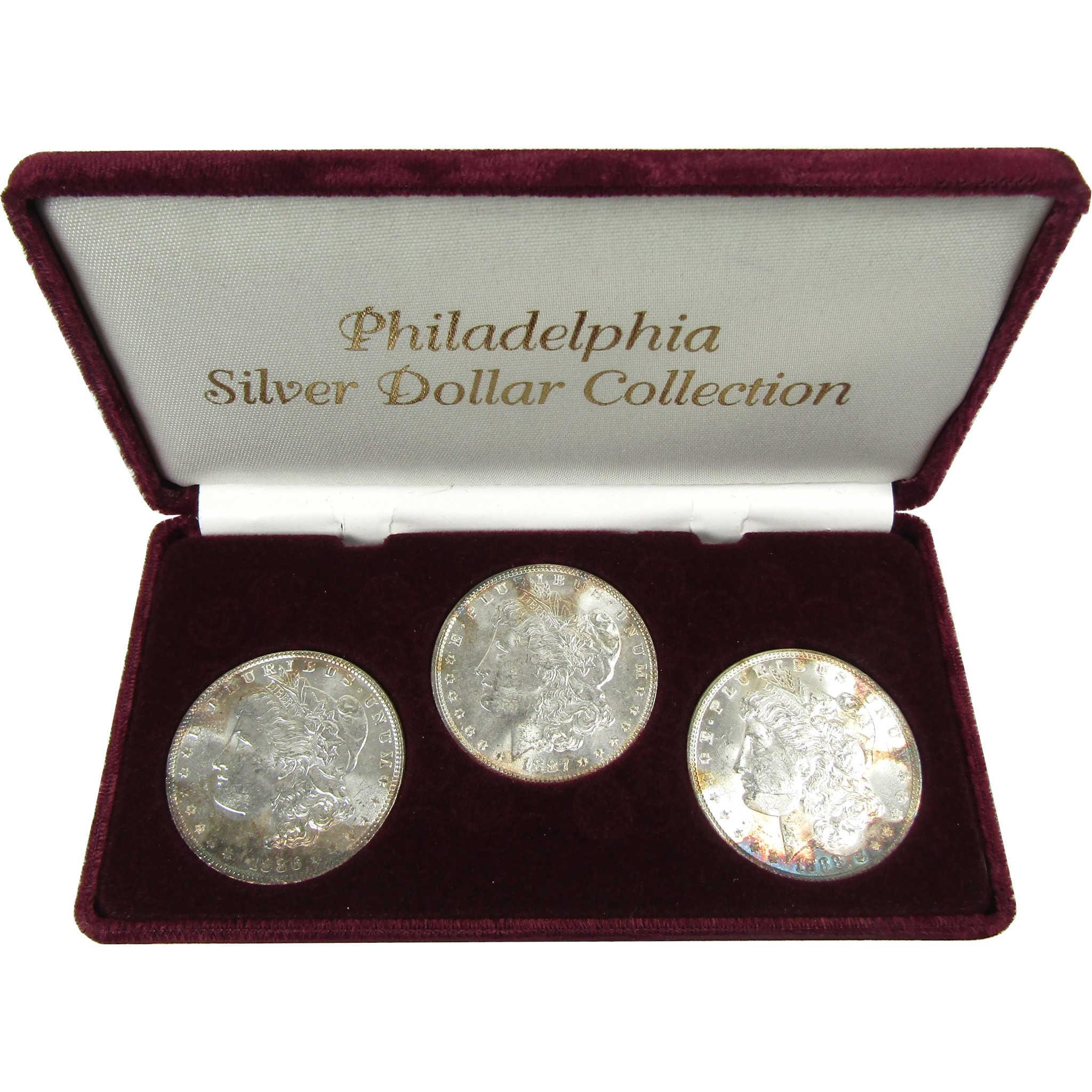 1886-1888 Philadelphia Morgan Silver Dollar Set Uncirculated SKU:CP750