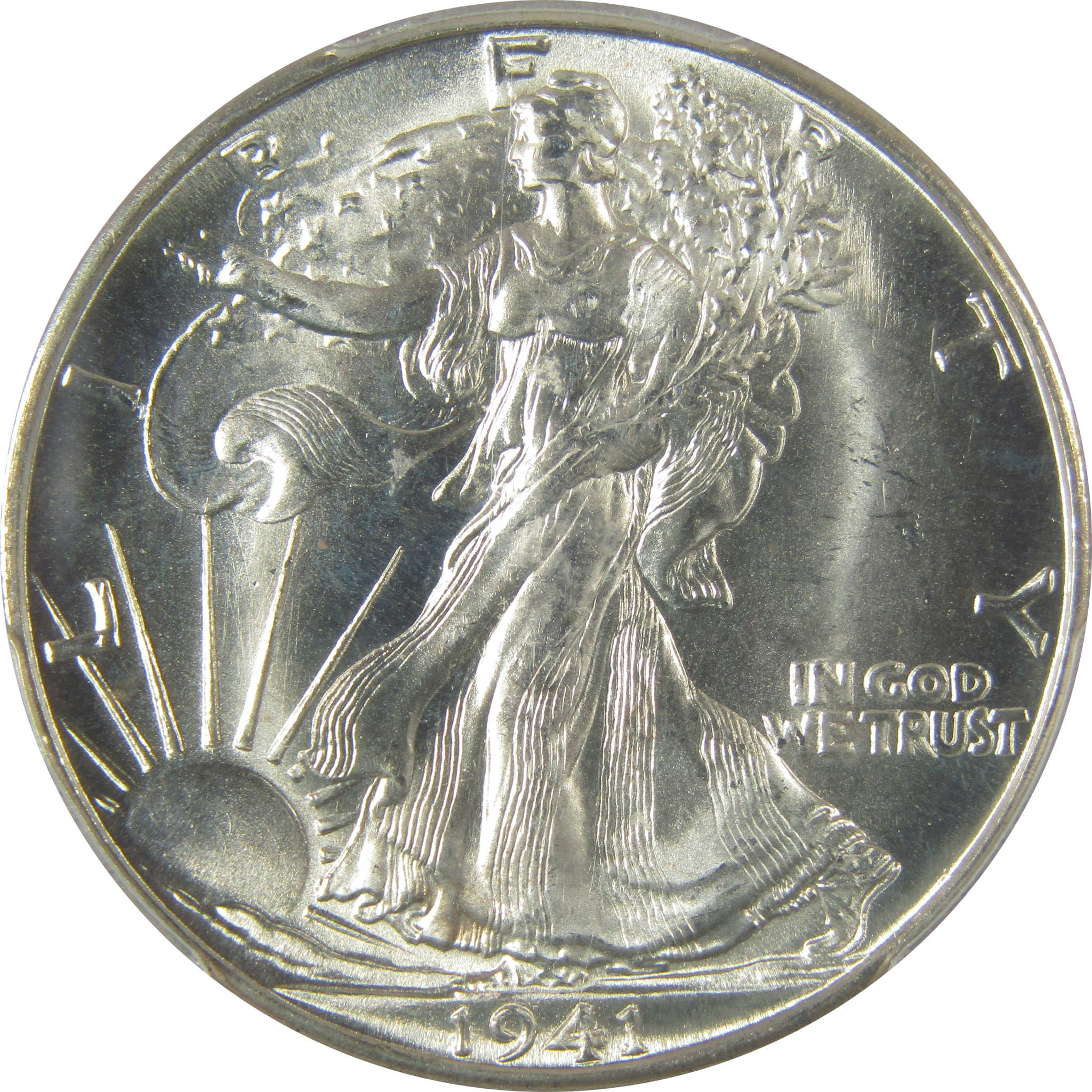 1941 D Liberty Walking Half Dollar MS 66 PCGS Silver SKU:I19889