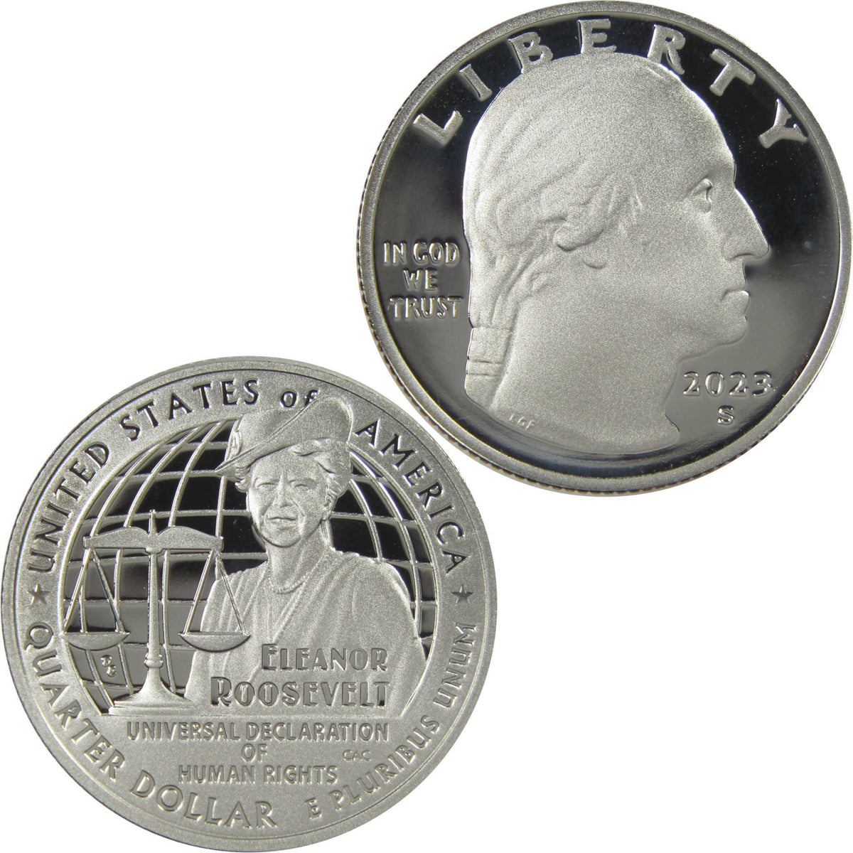 2023 S Eleanor Roosevelt American Women Quarter Clad Proof 25c Coin