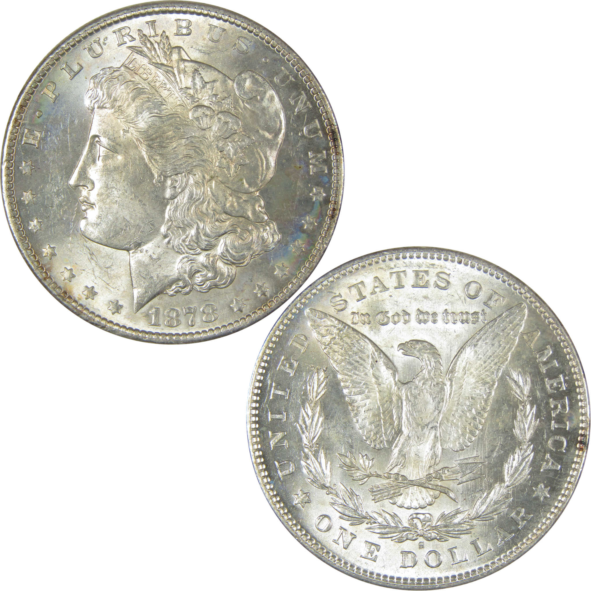 1878 S Morgan Dollar Uncirculated Silver $1 Coin SKU:I22549 - Morgan coin - Morgan silver dollar - Morgan silver dollar for sale - Profile Coins & Collectibles