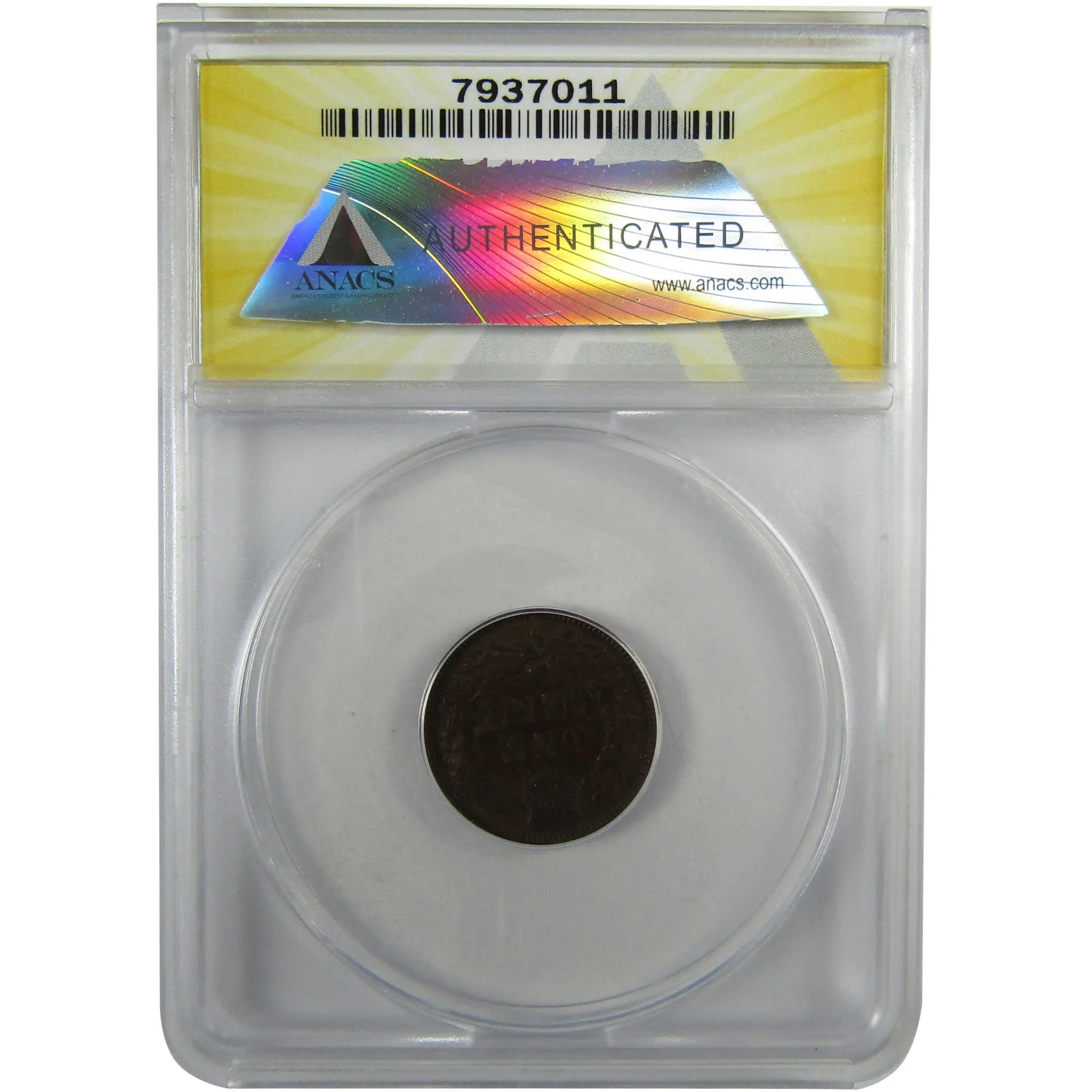 1874 Indian Head Cent EF 40 ANACS Penny 1c Coin Collectible SKU:I28064