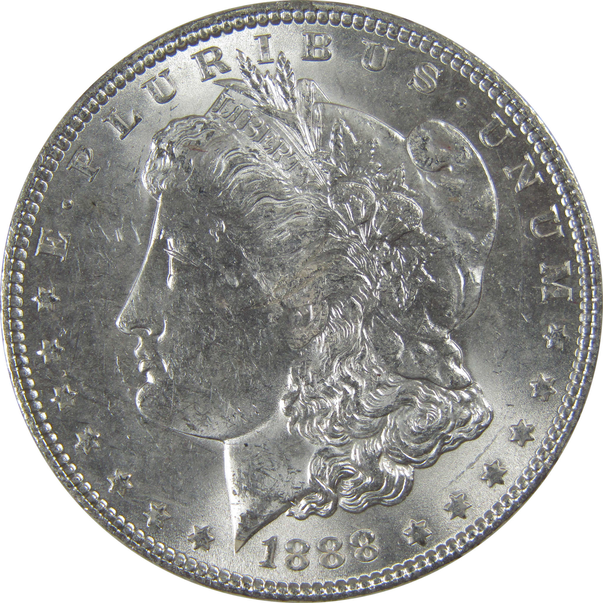 1888 Morgan Dollar Uncirculated Mint State Silver $1 Coin SKU:I23728 - Morgan coin - Morgan silver dollar - Morgan silver dollar for sale - Profile Coins & Collectibles