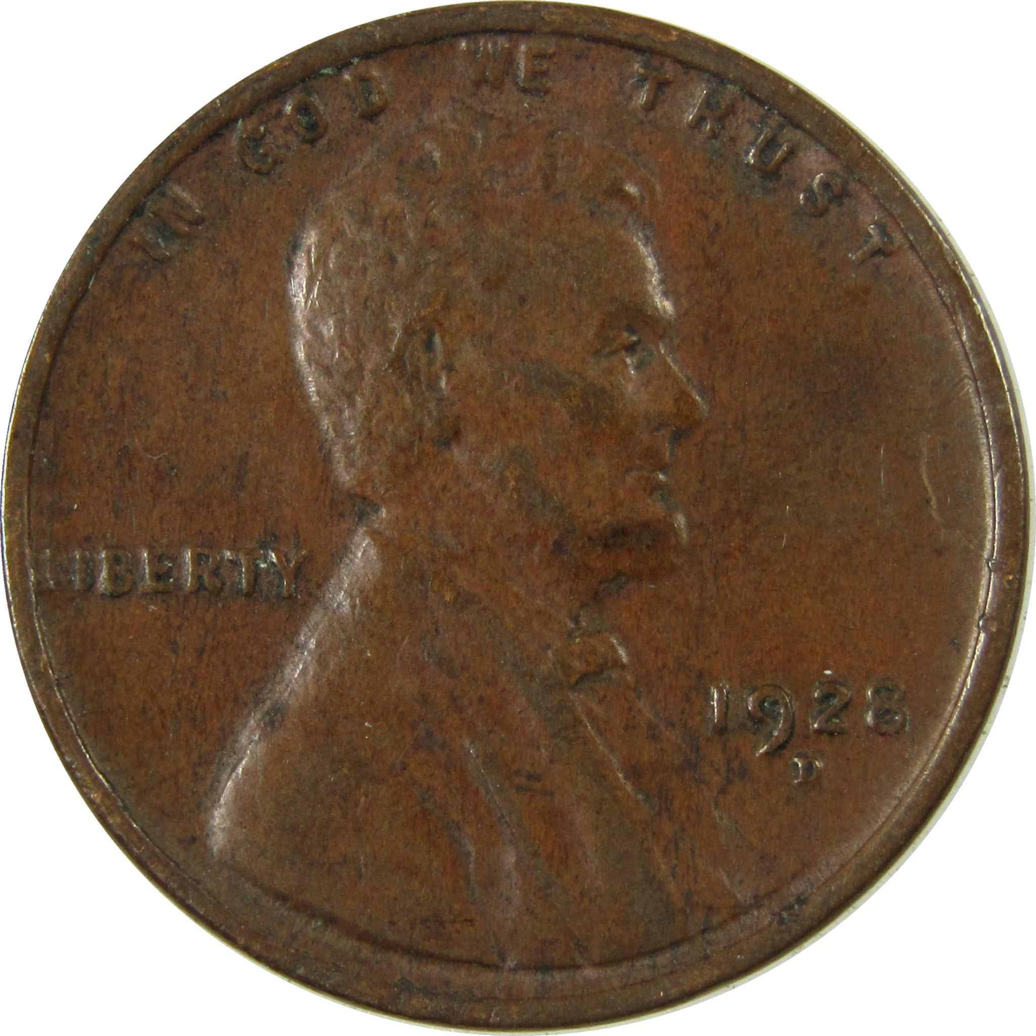 1928 D Lincoln Wheat Cent VF Very Fine Penny 1c Coin SKU:I27578