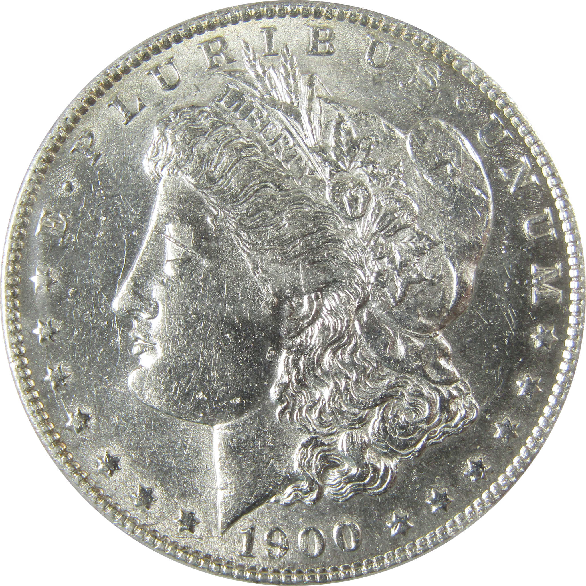 1900 S Morgan Silver Dollar AU 50 ANACS $1 Coin Collectible SKU:CP854 - Morgan coin - Morgan silver dollar - Morgan silver dollar for sale - Profile Coins & Collectibles