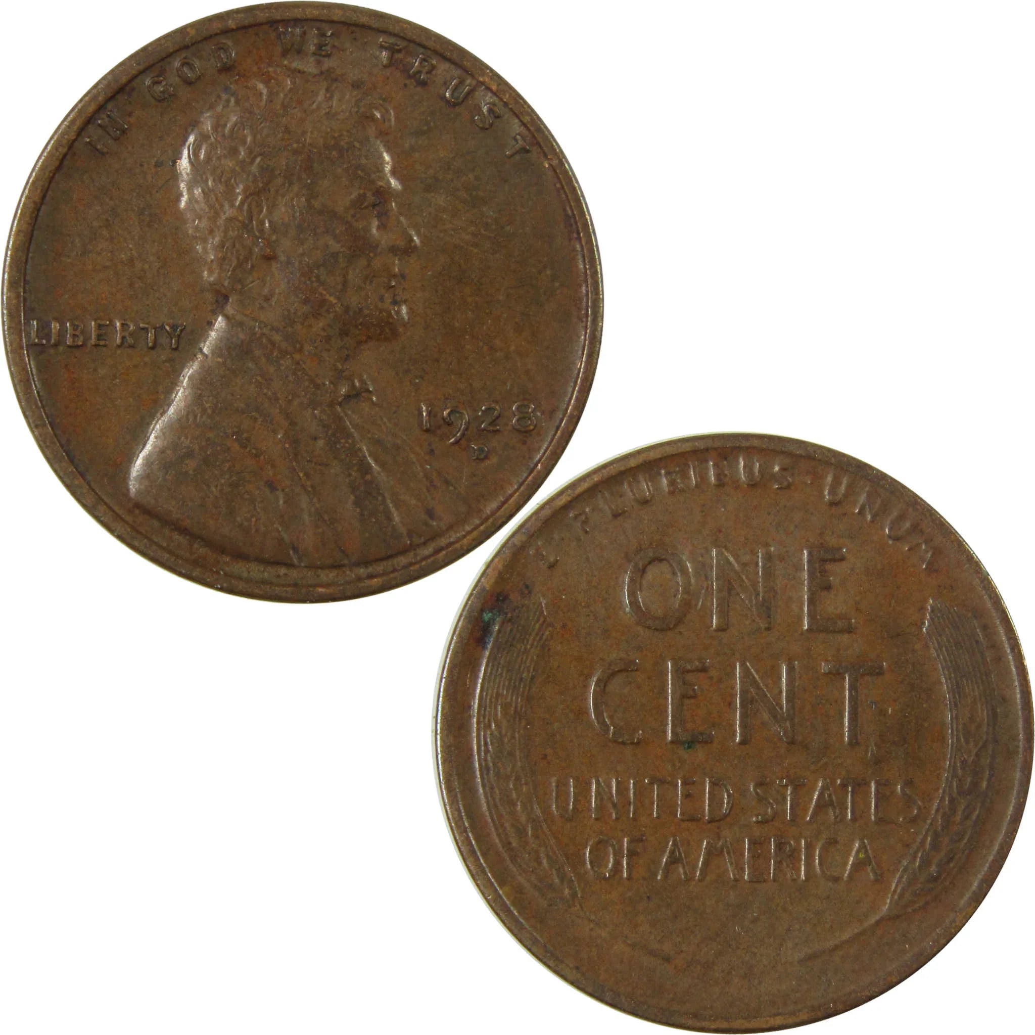 1928 D Lincoln Wheat Cent VF Very Fine Penny 1c Coin SKU:I27628