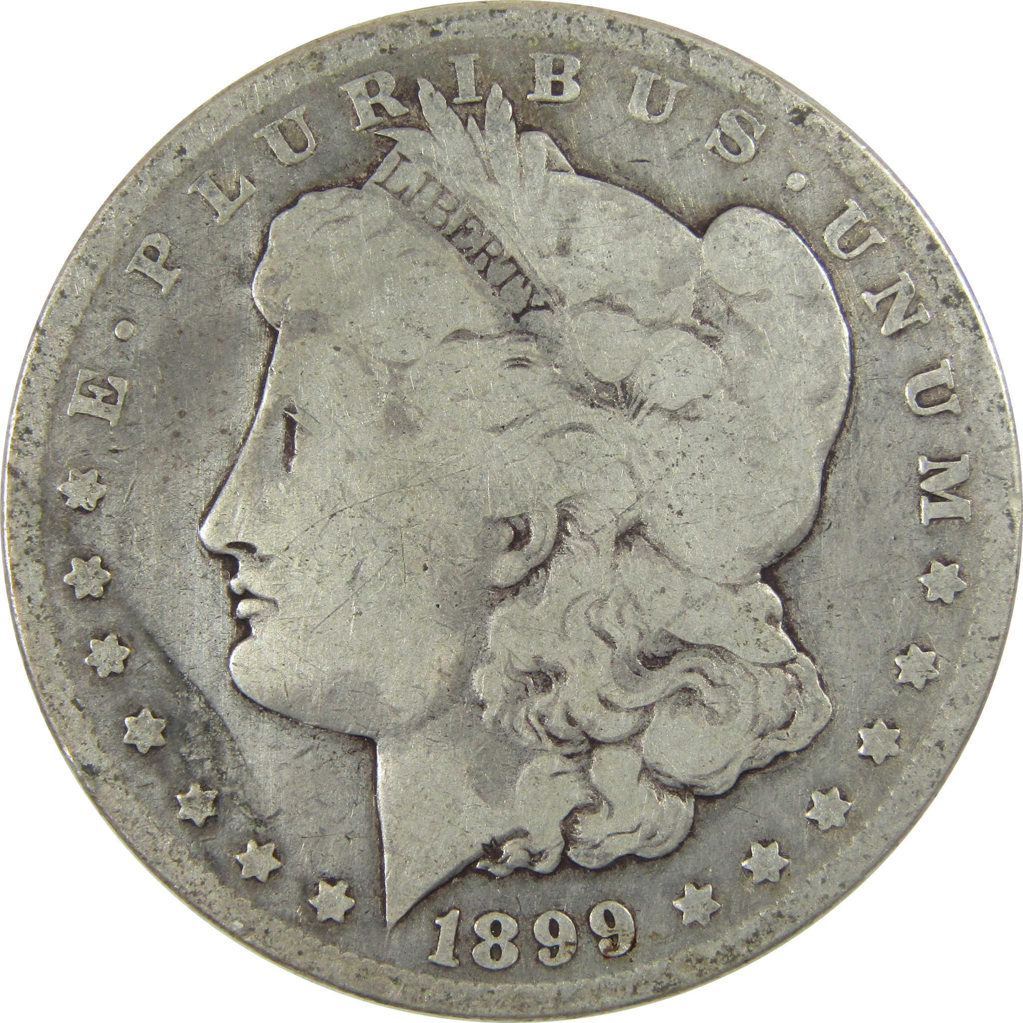 1899 O Micro O Morgan Silver Dollar VG Very Good Details SKU:CP487 - Morgan coin - Morgan silver dollar - Morgan silver dollar for sale - Profile Coins & Collectibles