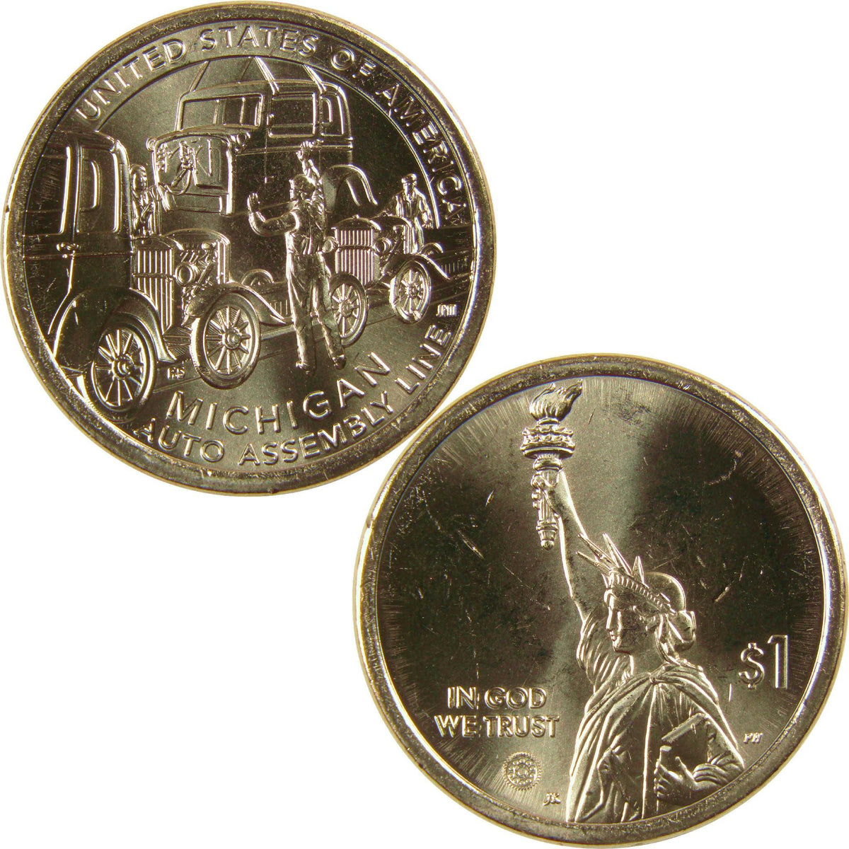 2025 P Michigan Auto Assembly Line American Innovation $1 Uncirculated