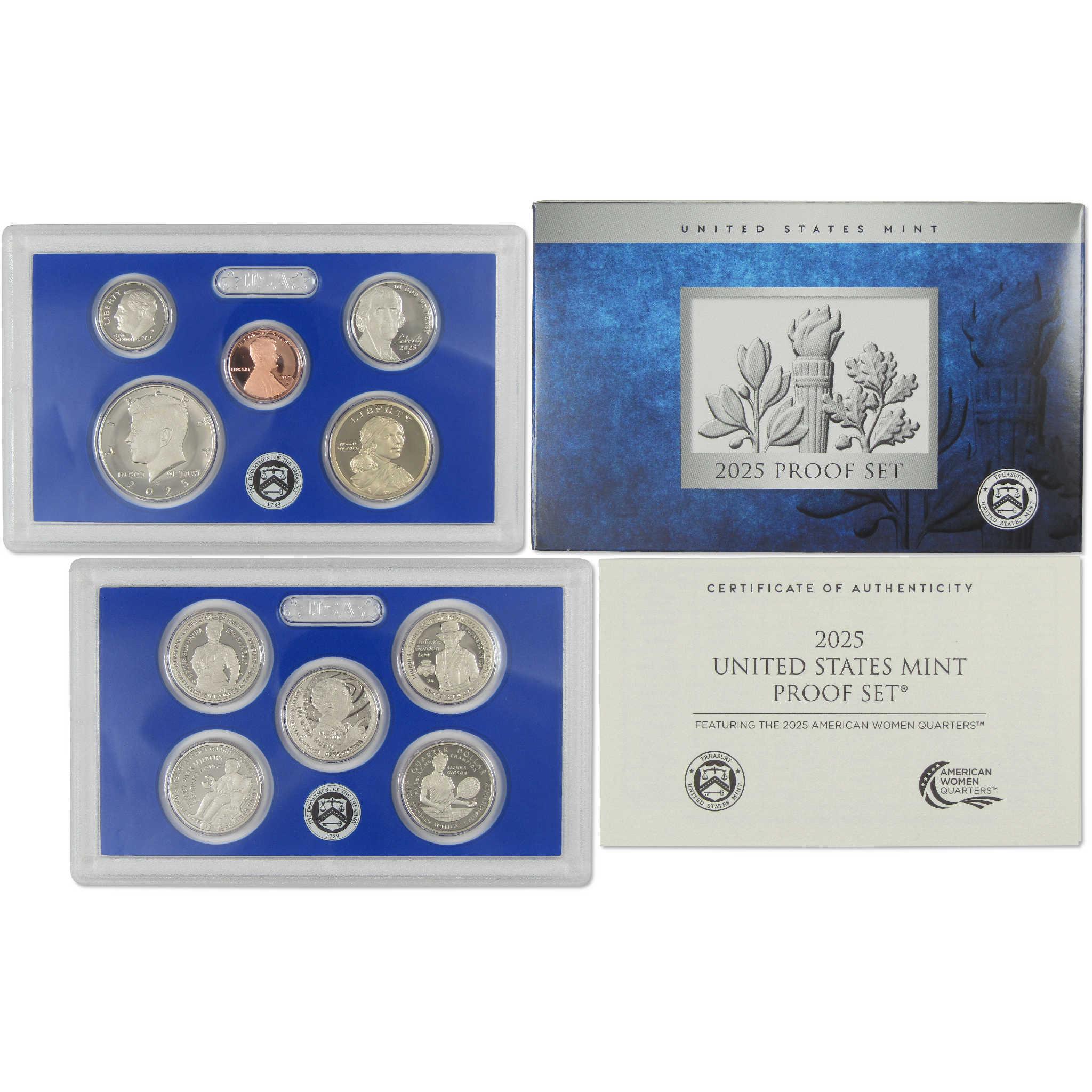 2025 Clad Proof Set U.S. Mint Original Government Packaging OGP COA