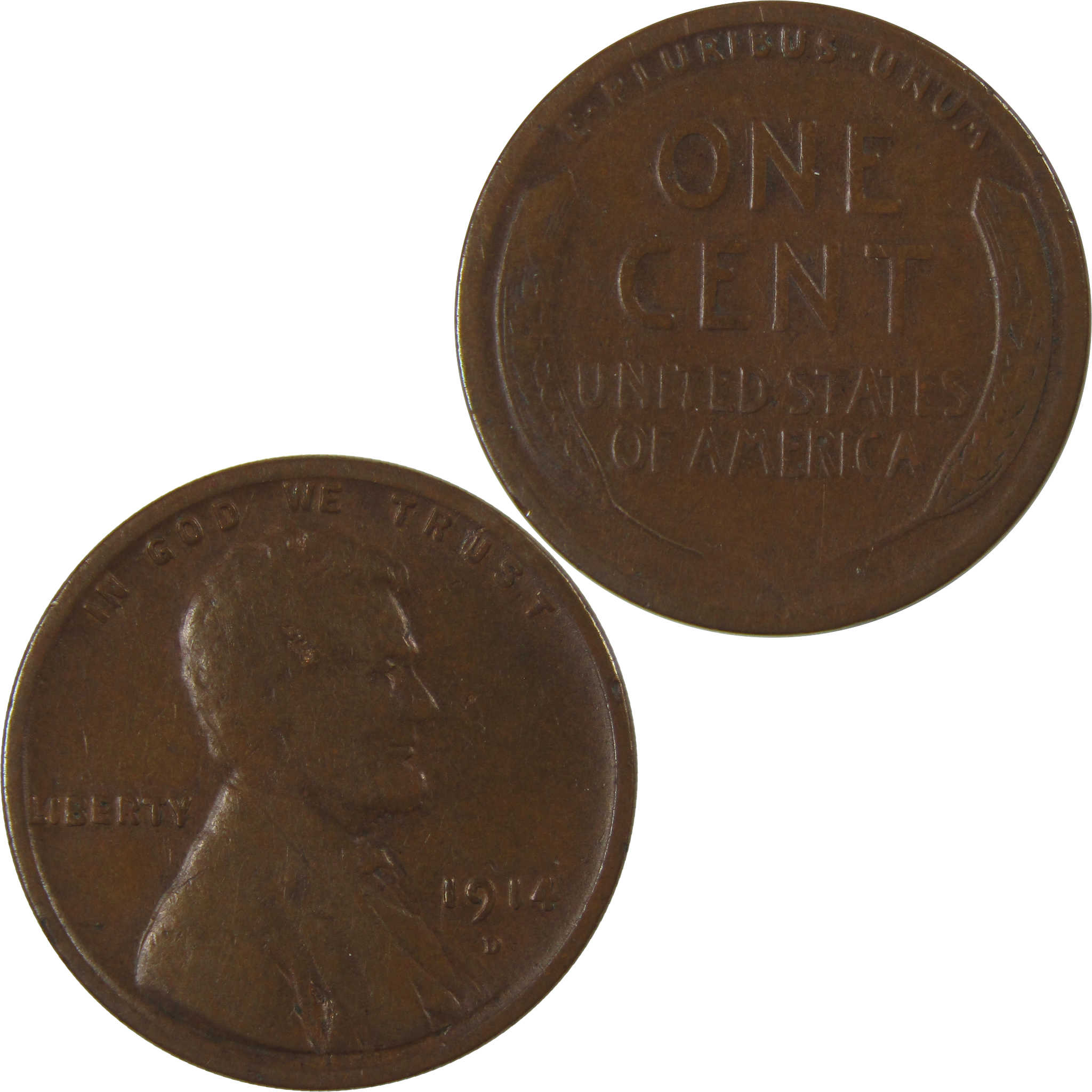 1914 D Lincoln Wheat Cent VG Very Good Details Penny SKU:I23832