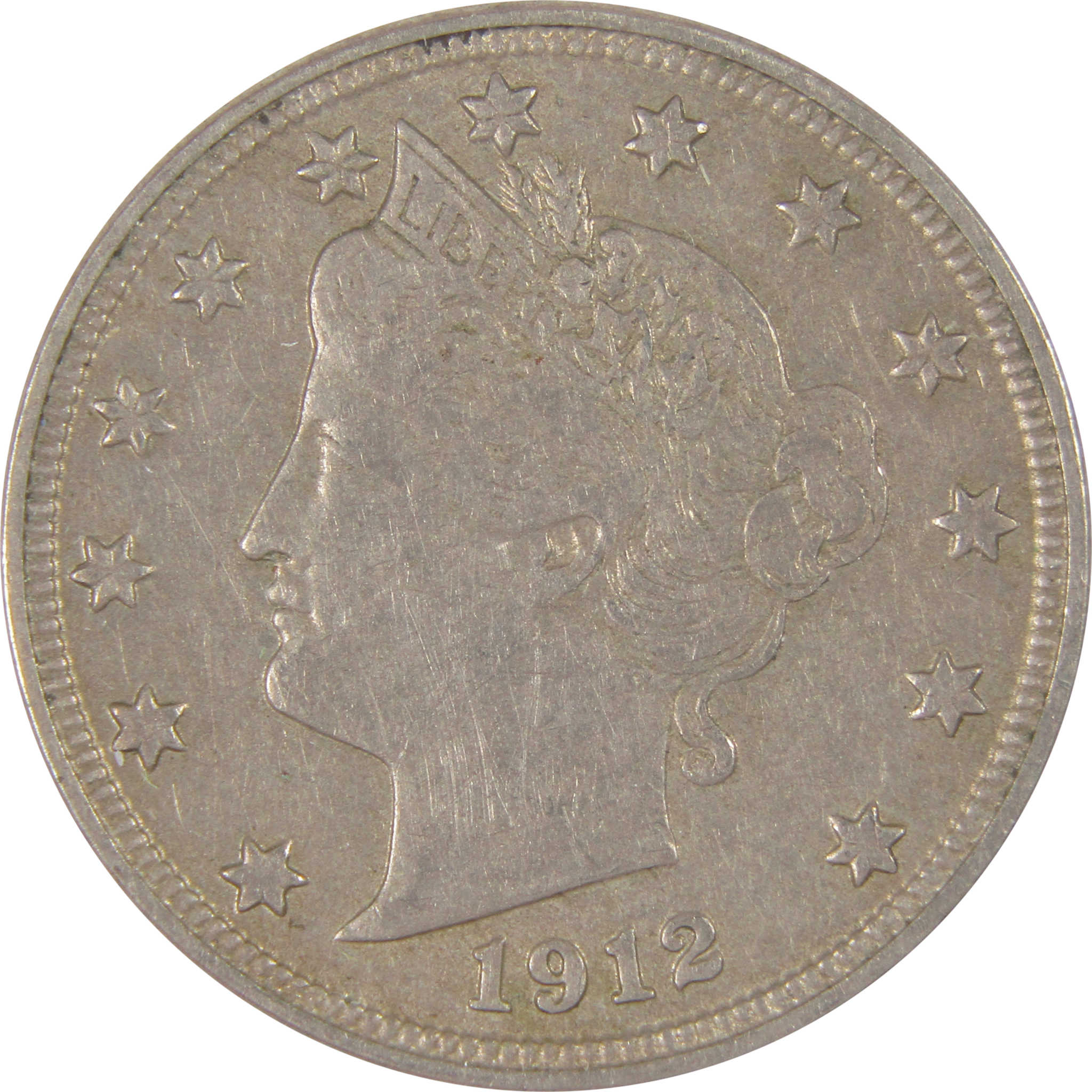 1912 D Liberty Head V Nickel XF EF Extremely Fine 5c Coin SKU:CPC9802