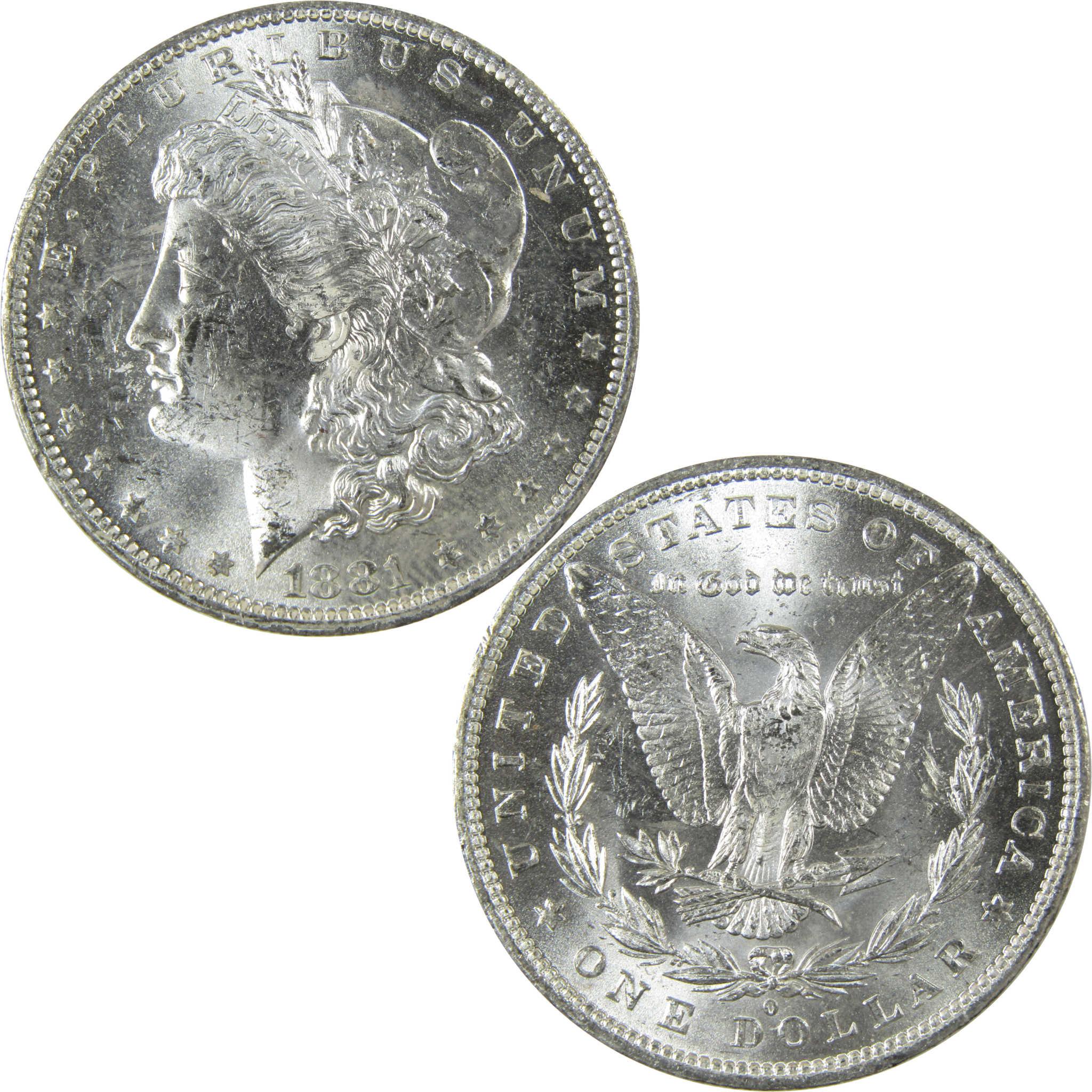 1881 O Morgan Silver Dollar Uncirculated Mint State $1 Coin SKU:I27712