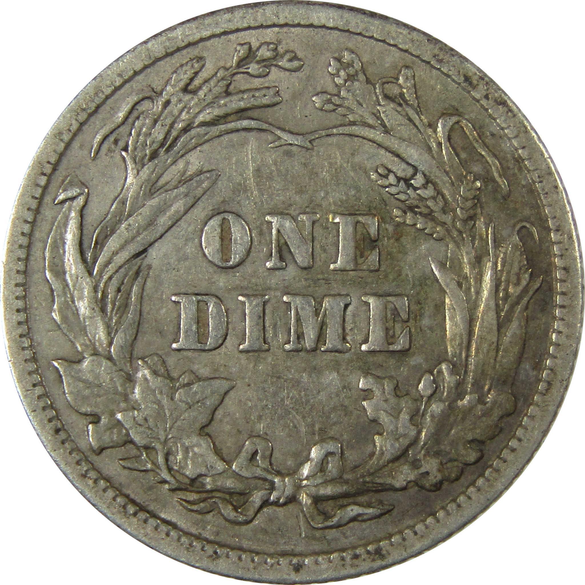 1911 Barber Silver Dime VF Very Fine 10c Coin Collectible SKU:CP993