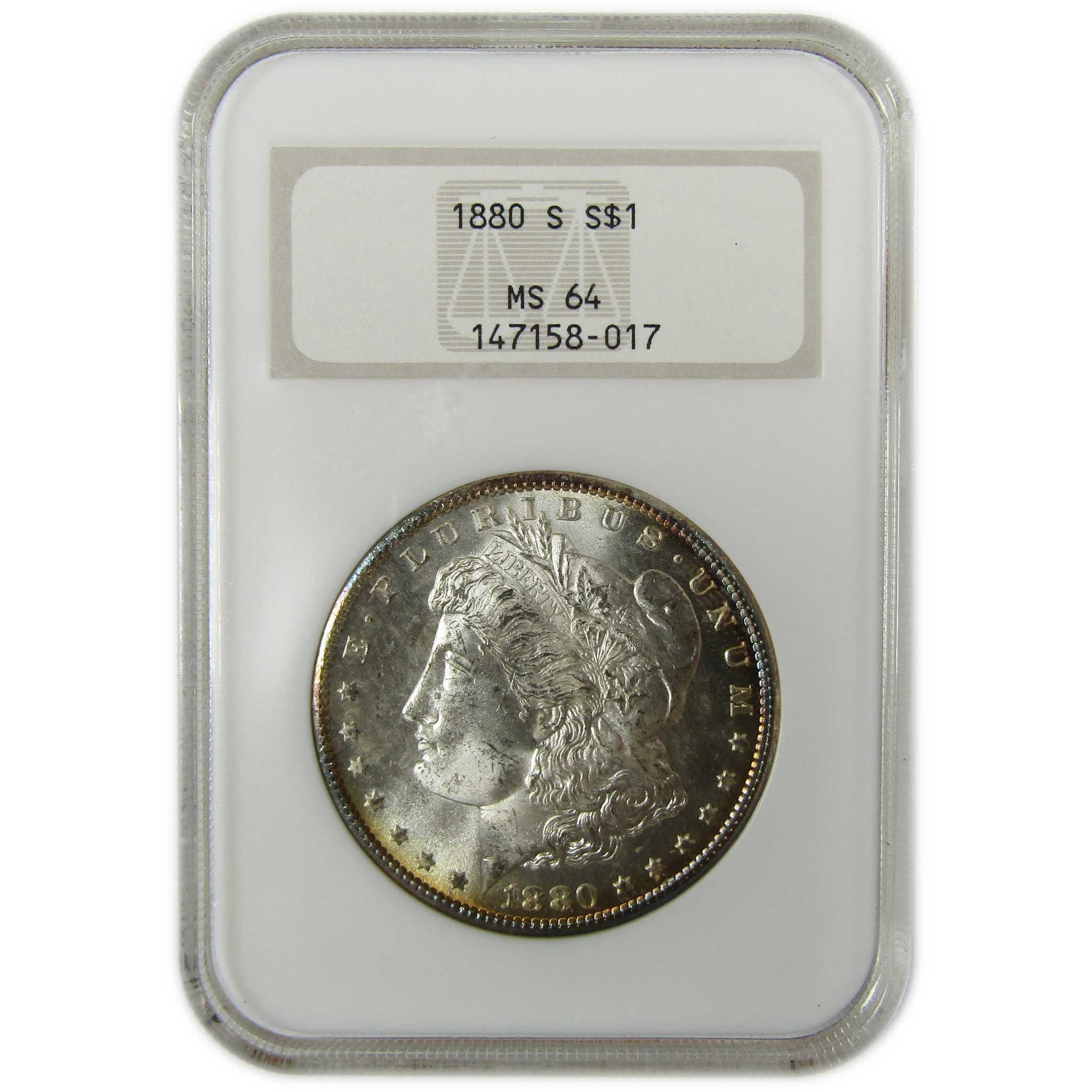 1880 S Morgan Silver Dollar MS 64 NGC Uncirculated $1 Coin SKU:CP932 - Morgan coin - Morgan silver dollar - Morgan silver dollar for sale - Profile Coins & Collectibles