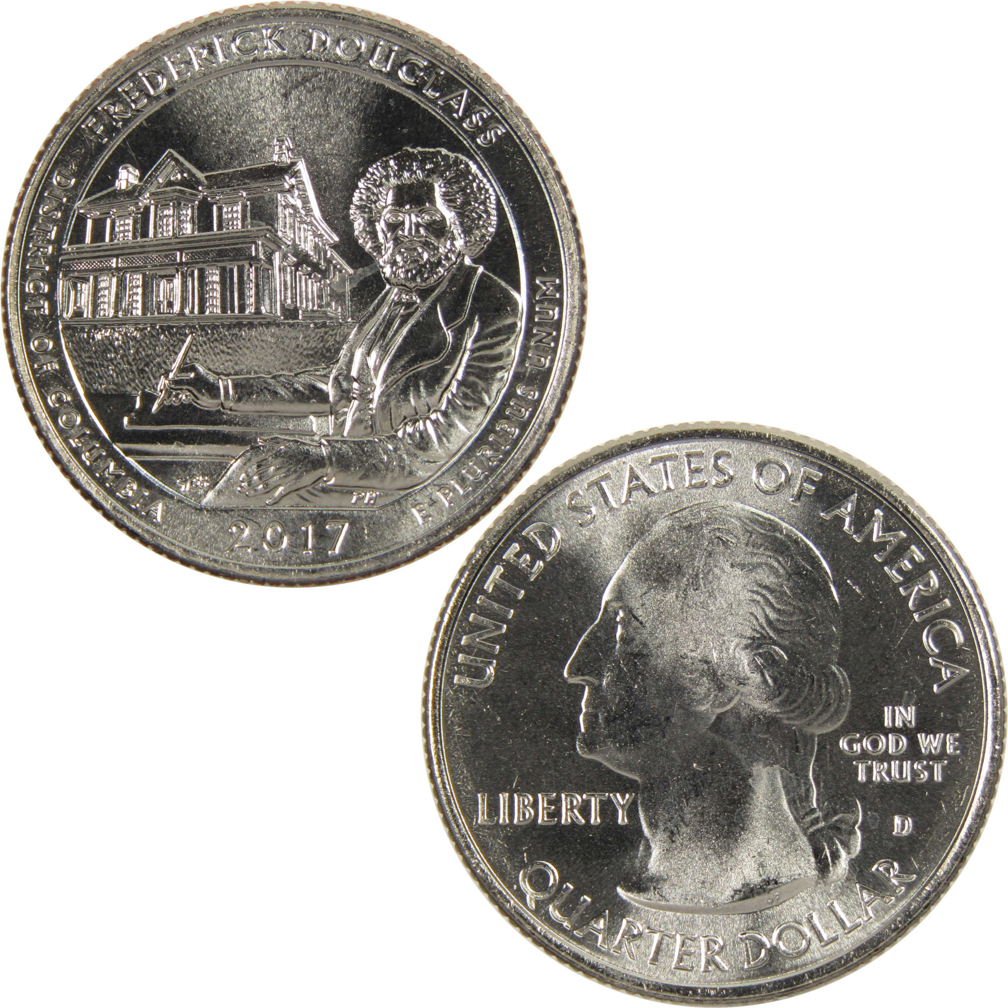 2017 D Frederick Douglass NHS National Park Quarter Uncirculated Clad
