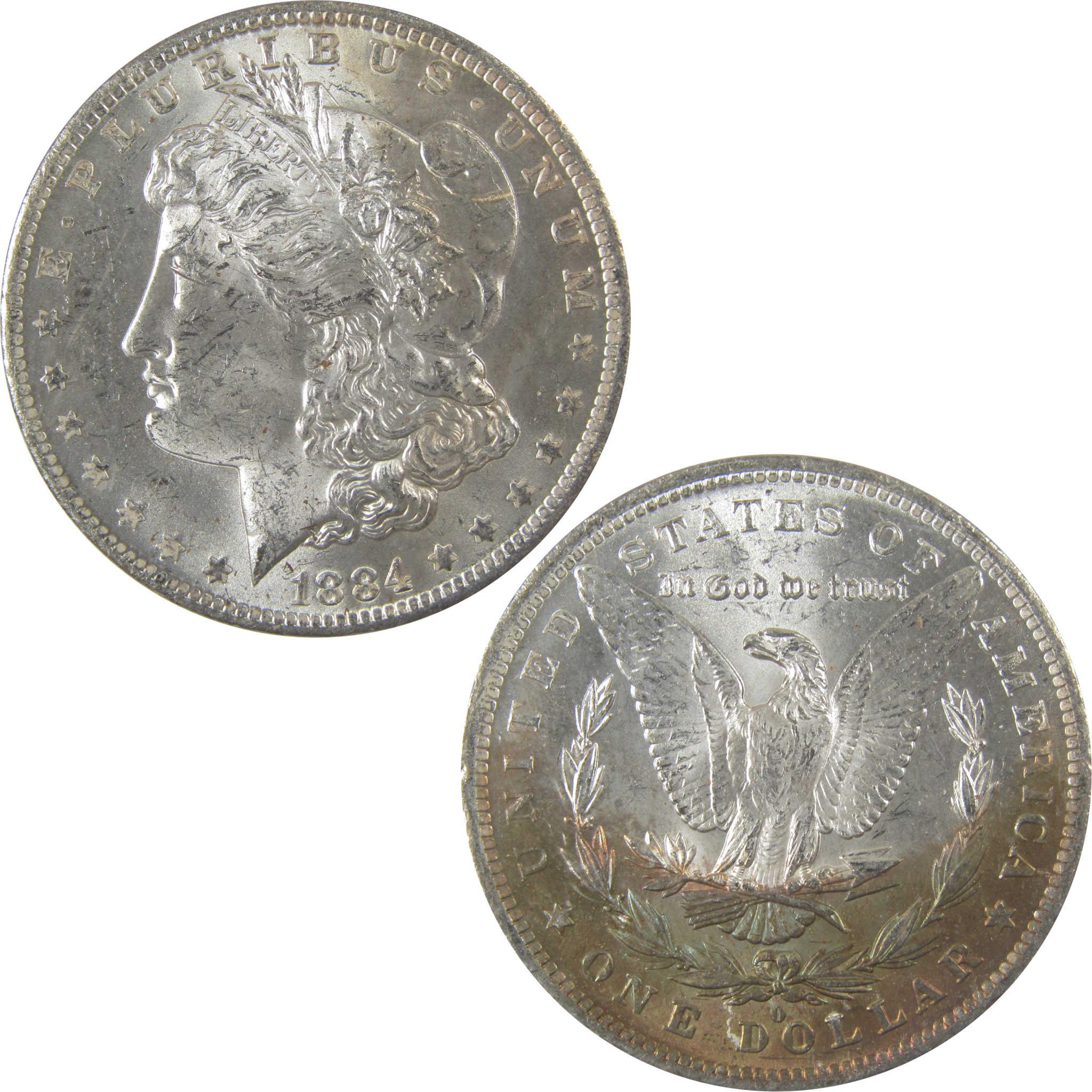 1884 O Morgan Silver Dollar BU Choice Uncirculated Toned SKU:I24178