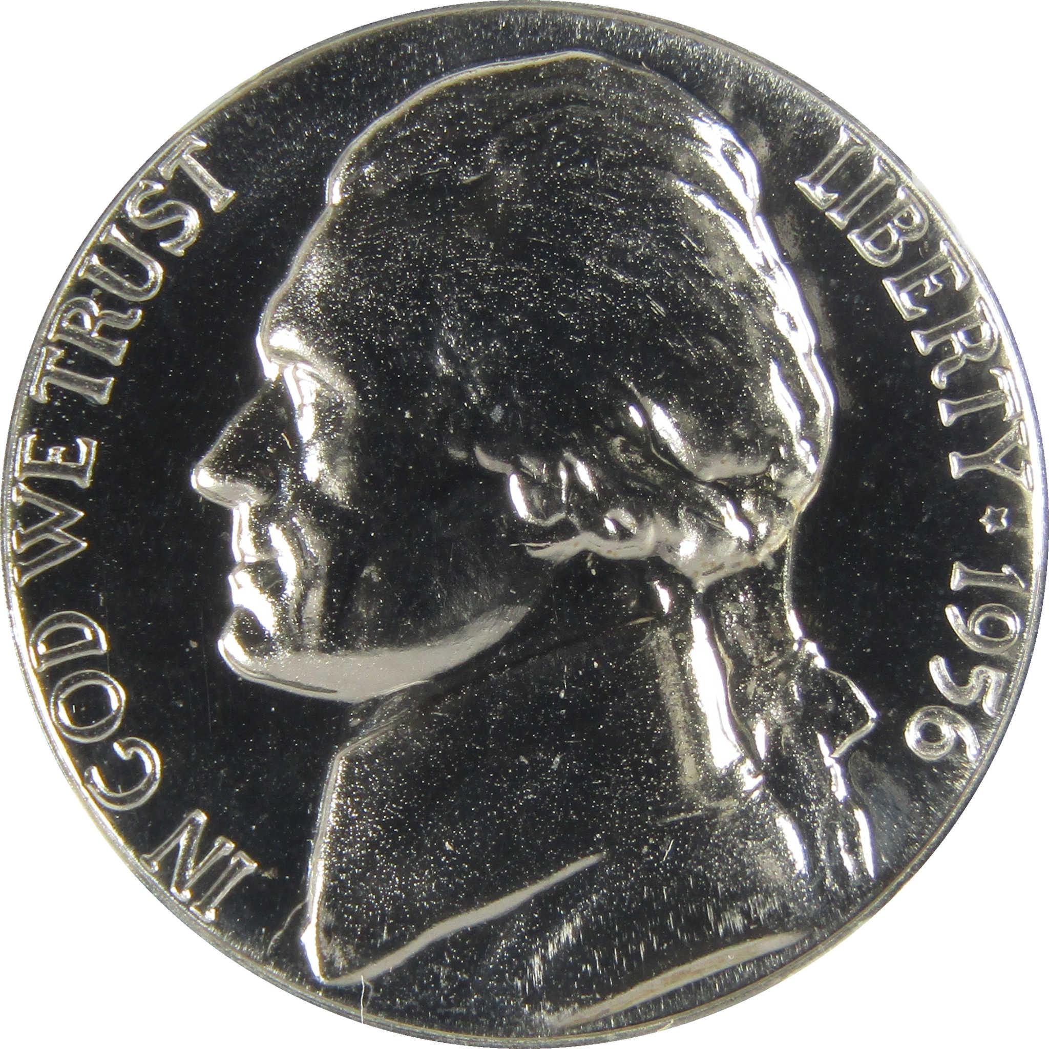 1956 Jefferson Nickel PF 68 NGC Proof 5c Coin Collectible SKU:I27382