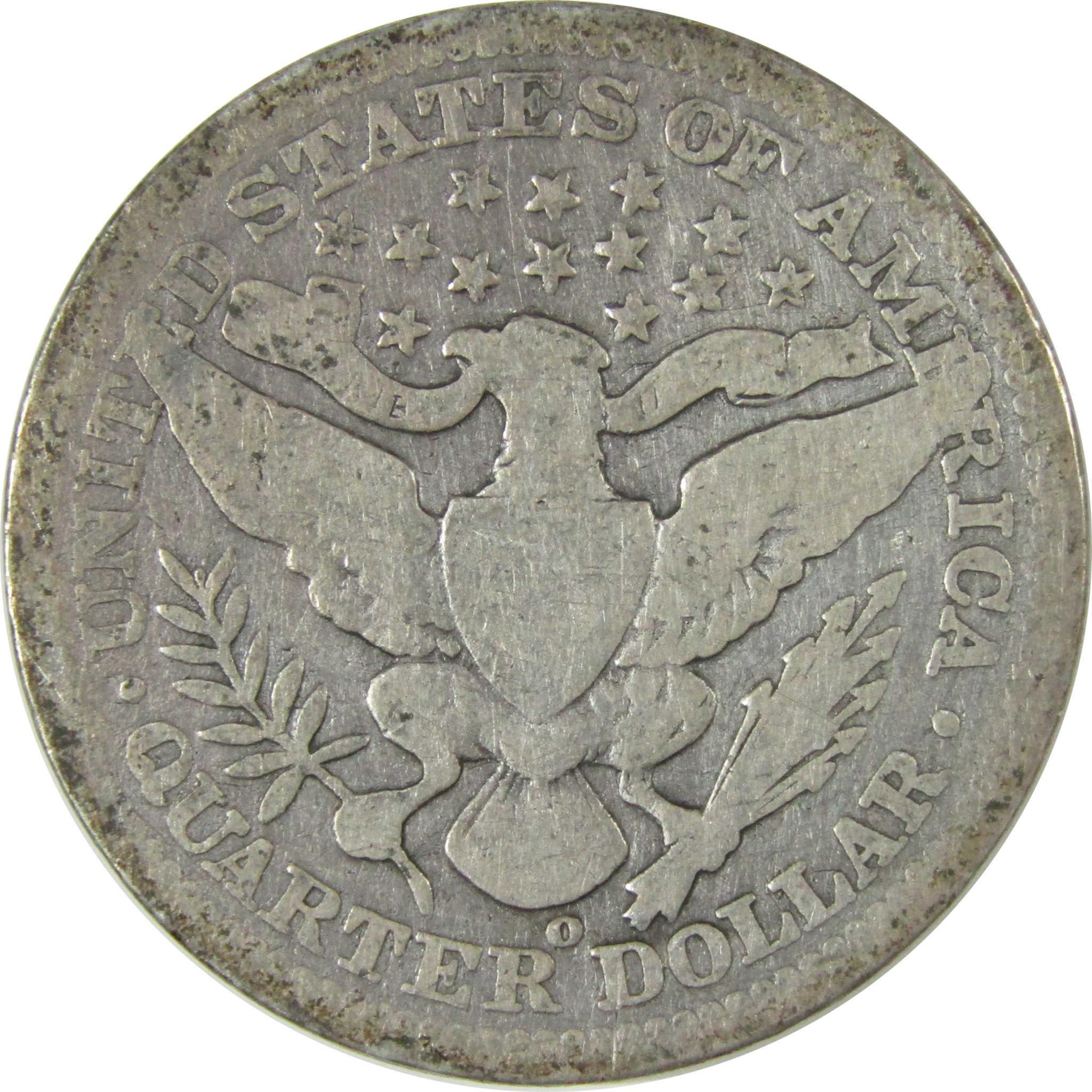 1909 O Barber Silver Quarter G Good Details 25c Coin SKU:CP886