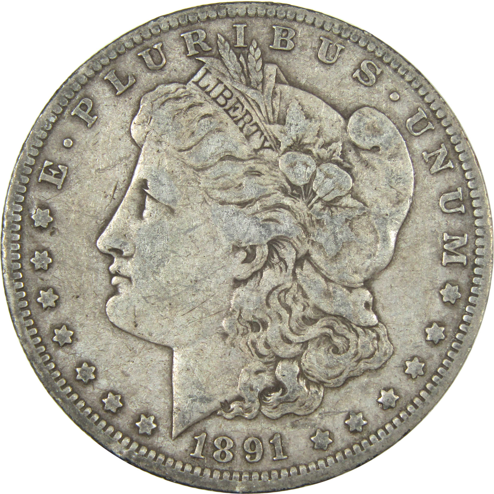 1891 O Morgan Dollar VF Very Fine Silver $1 Coin SKU:I14627 - Morgan coin - Morgan silver dollar - Morgan silver dollar for sale - Profile Coins & Collectibles
