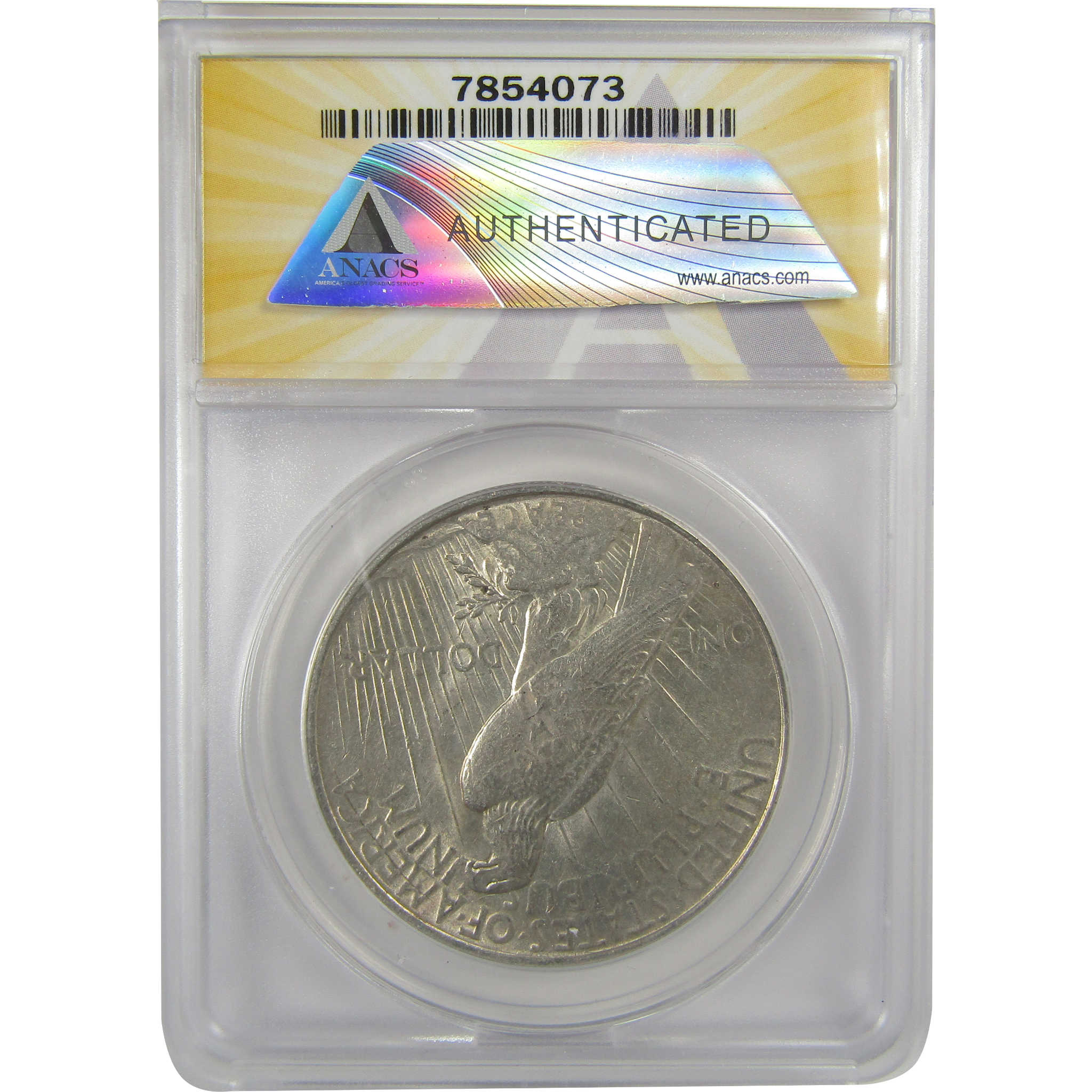 1923 D Peace Dollar AU 53 ANACS Silver $1 Coin SKU:I20443
